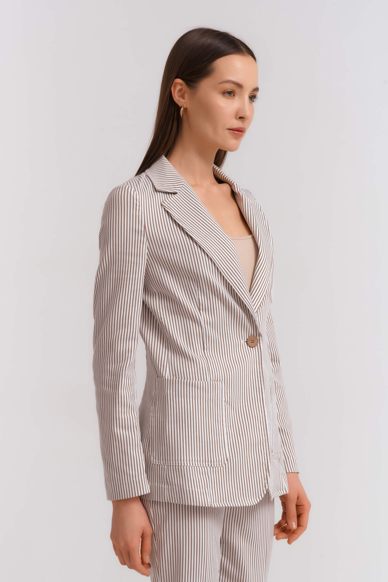 Пиджак в полоску Бренд Diana Gallesi