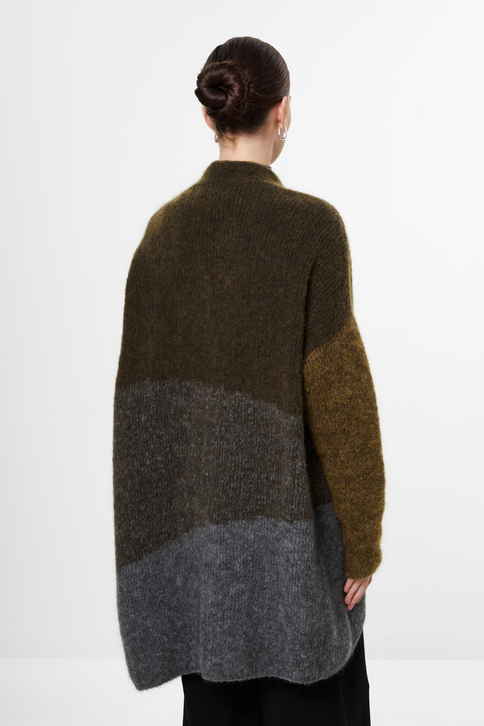 Кардиган из шерсти и мохера Бренд Sarah Pacini