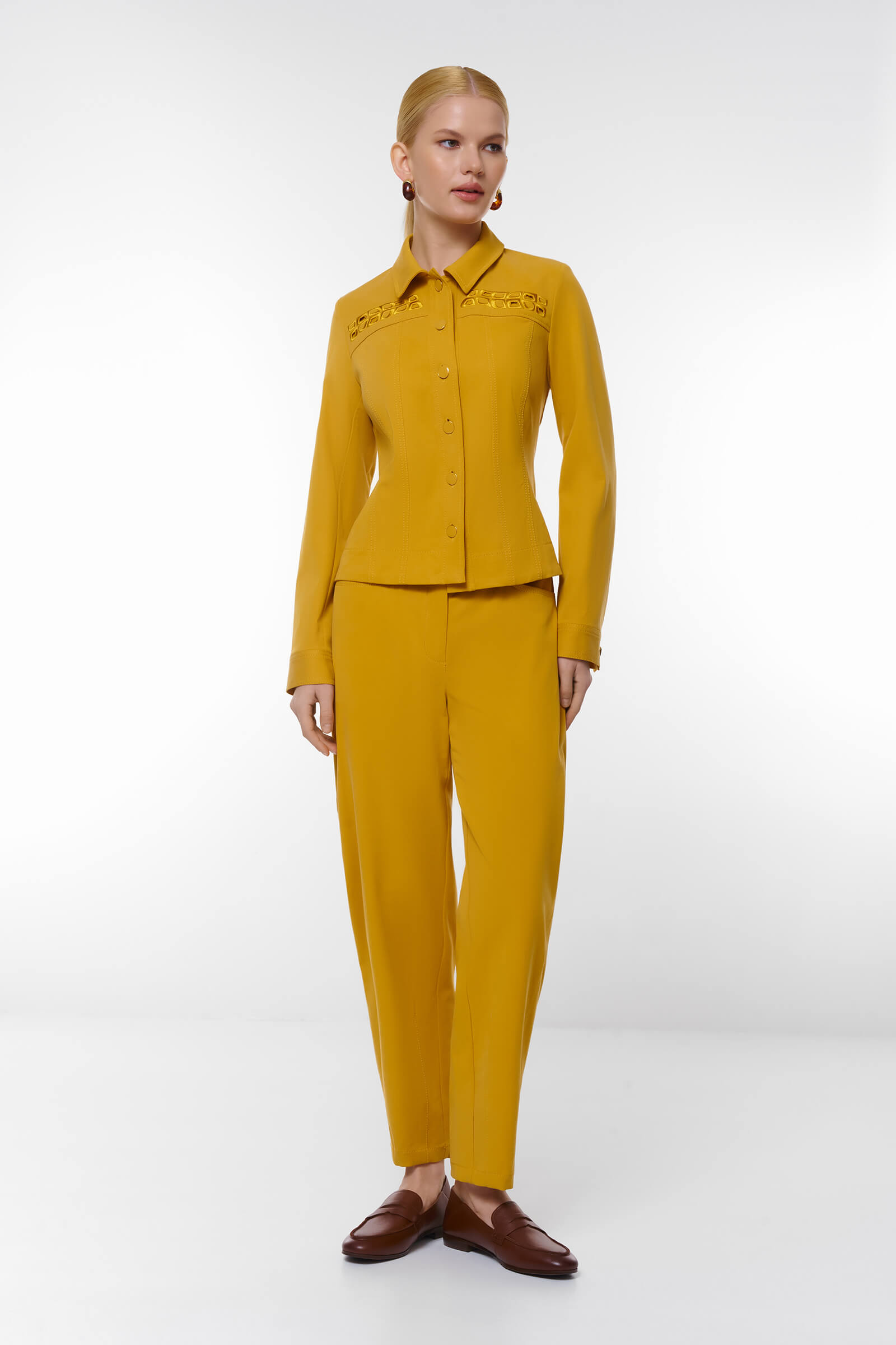 Укороченный жакет с вышивкой Бренд Caterina Leman