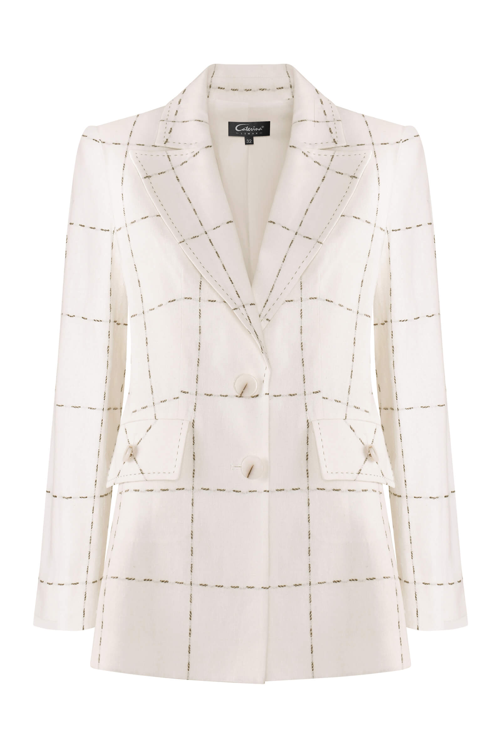 Пиджак с принтом в виде строчки Бренд Caterina Leman
