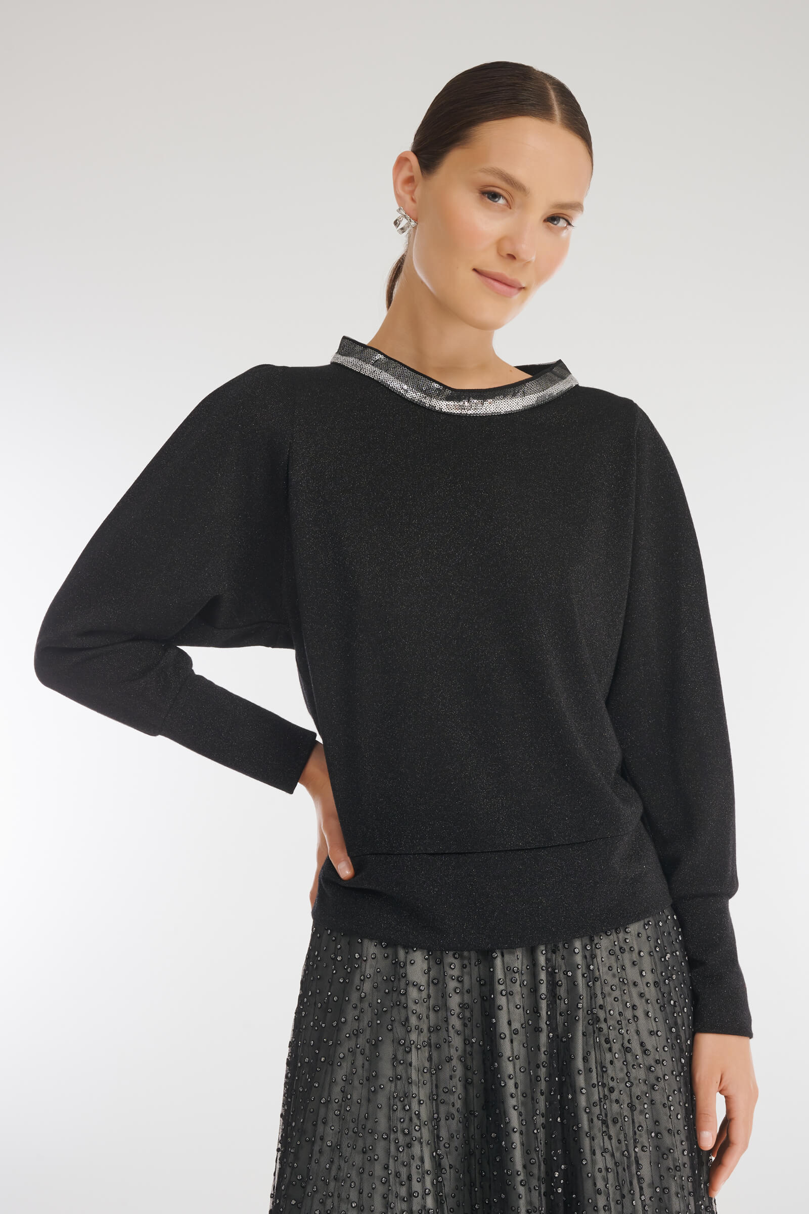 Джемпер с люрексом и пайетками Бренд Caterina Leman