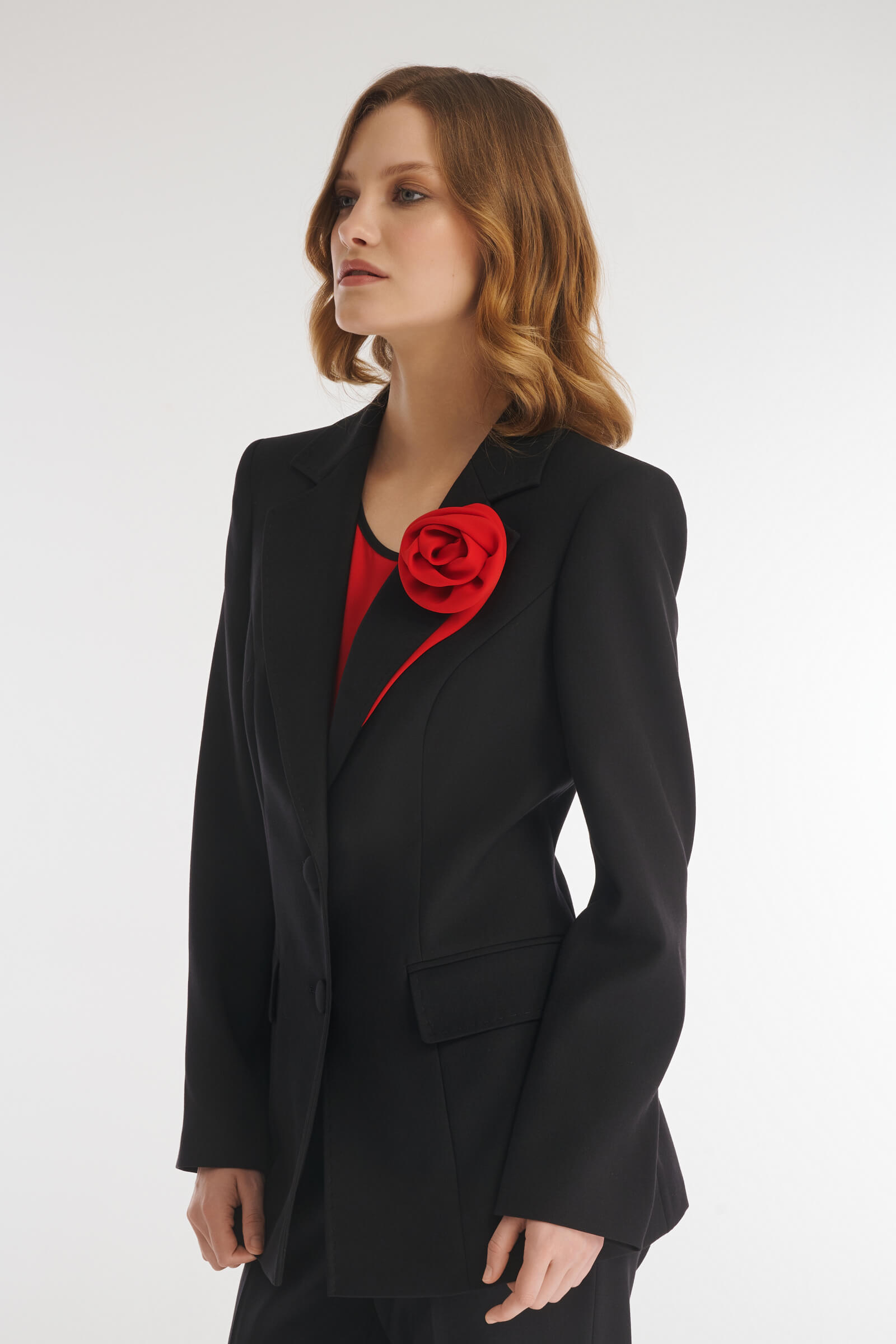 Пиджак из смесовой вискозы с цветочным декором Бренд Caterina Leman