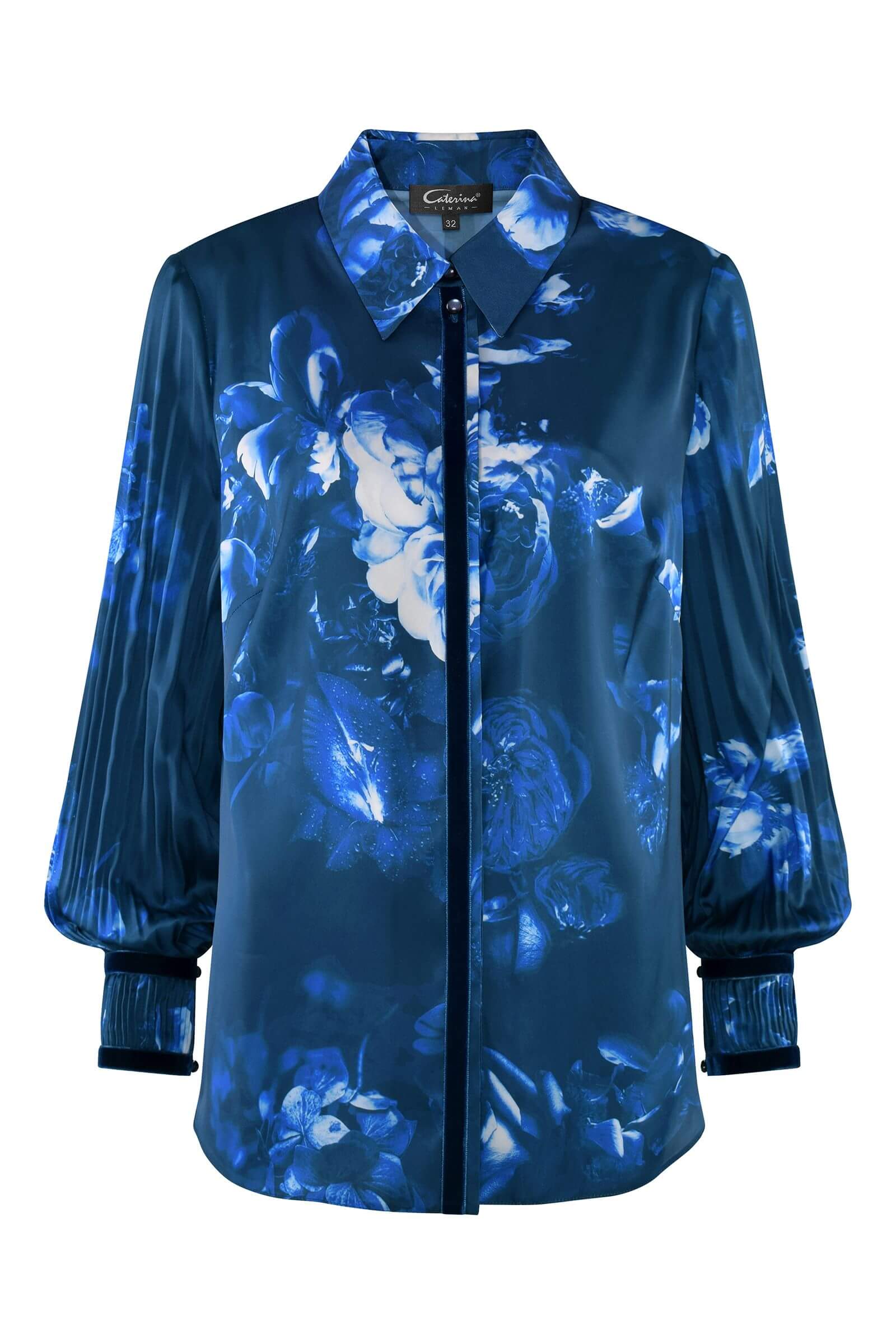 Рубашка с плиссированными рукавами Бренд Caterina Leman