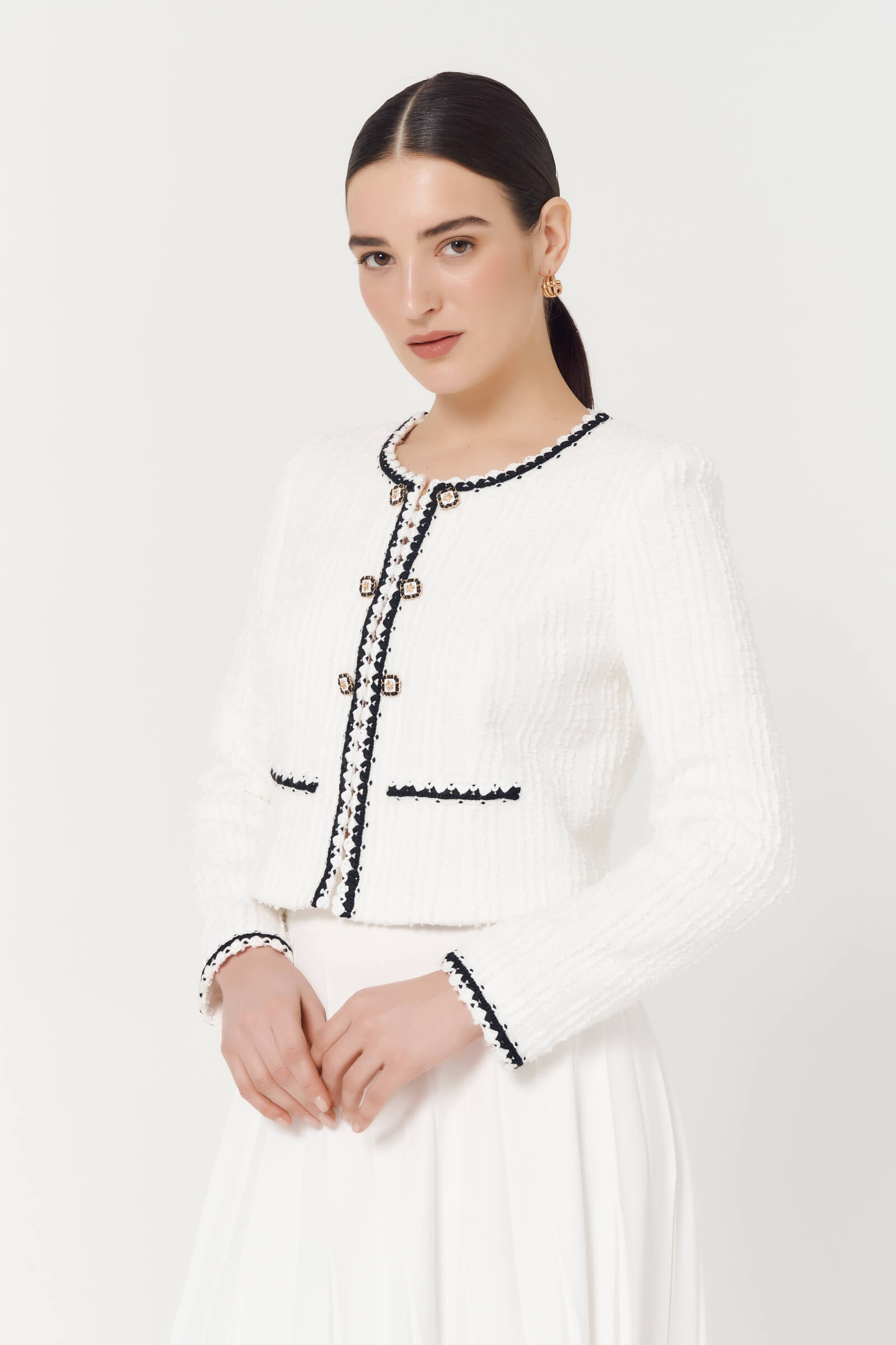 Жакет с контрастной отделкой Бренд Caterina Leman