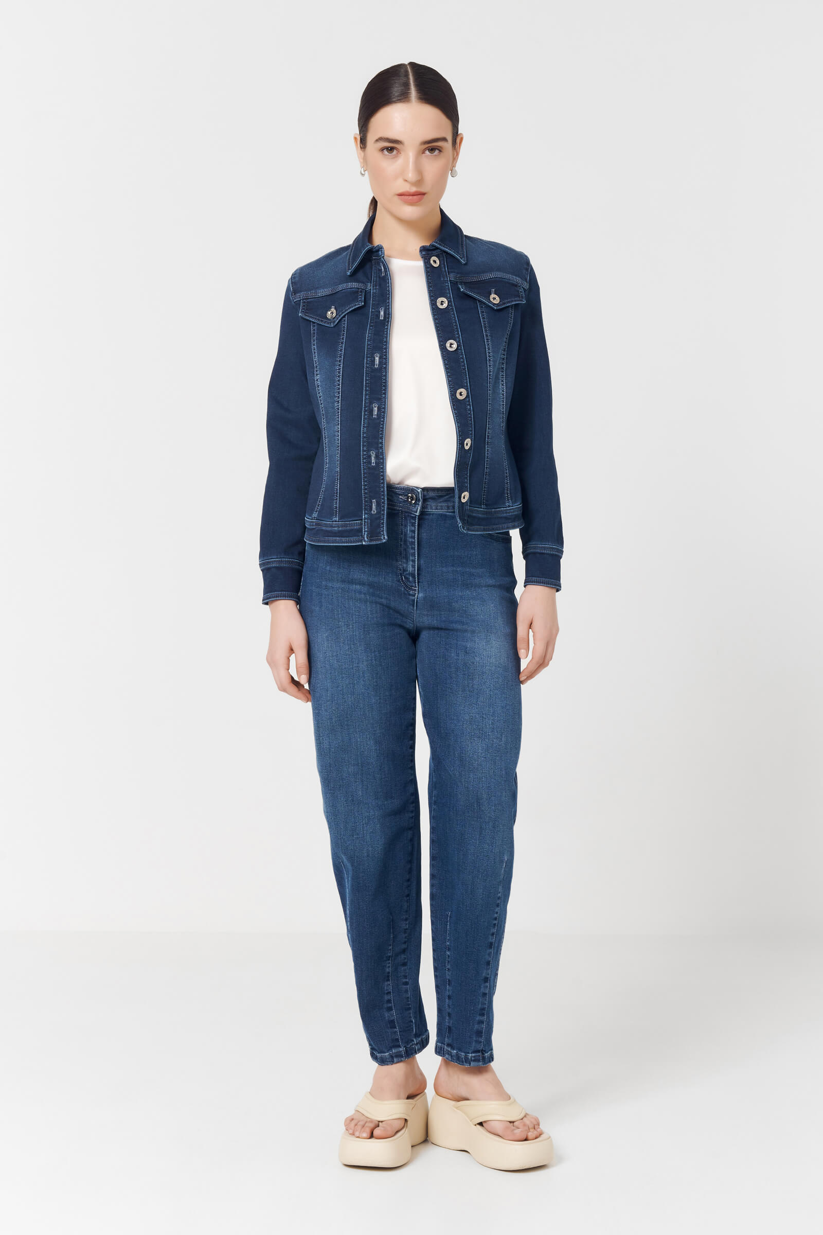 Куртка из денима с потертостями Бренд Caterina Leman