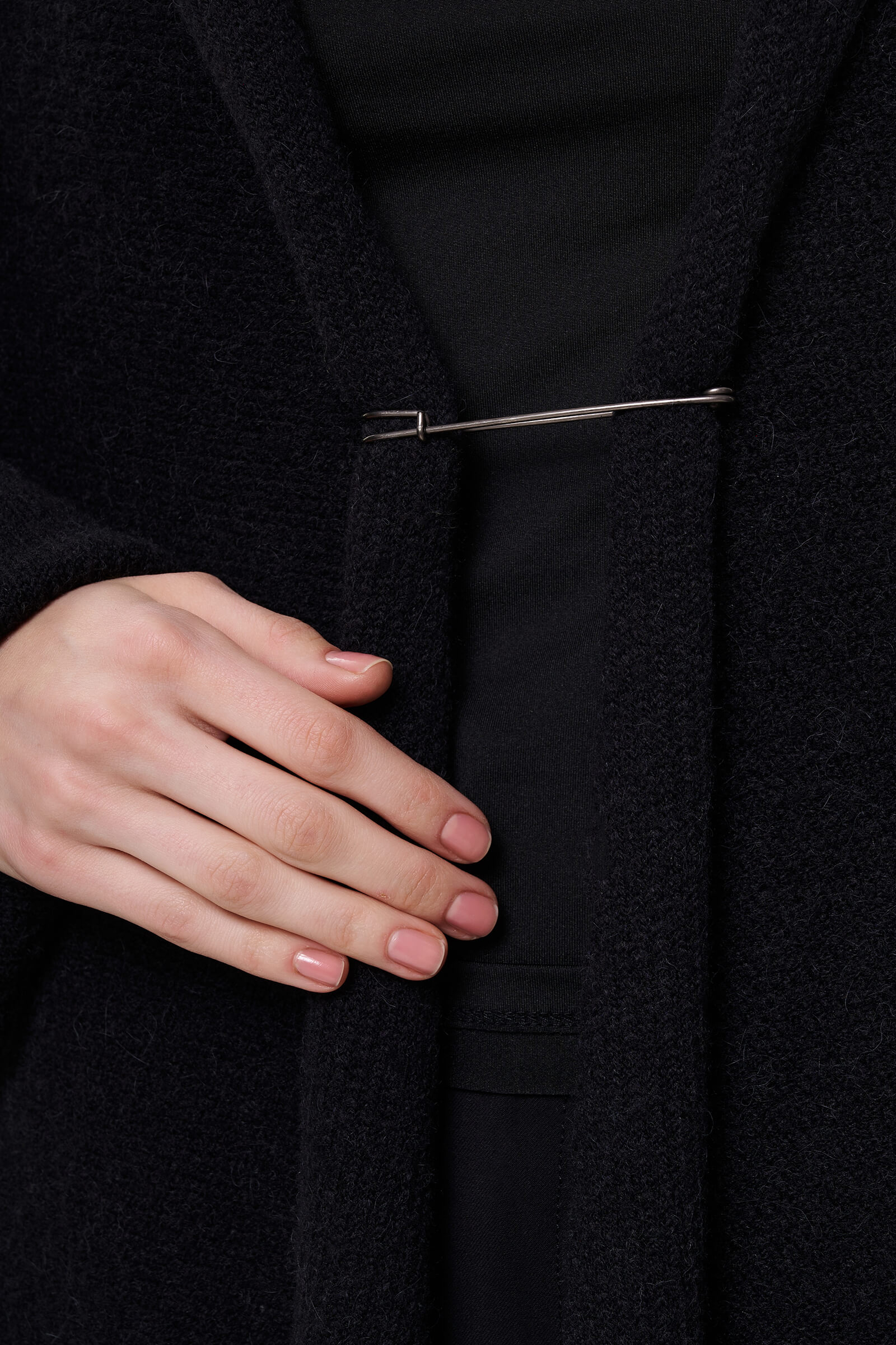 Длинный кардиган из смесовой шерсти альпаки Бренд Sarah Pacini