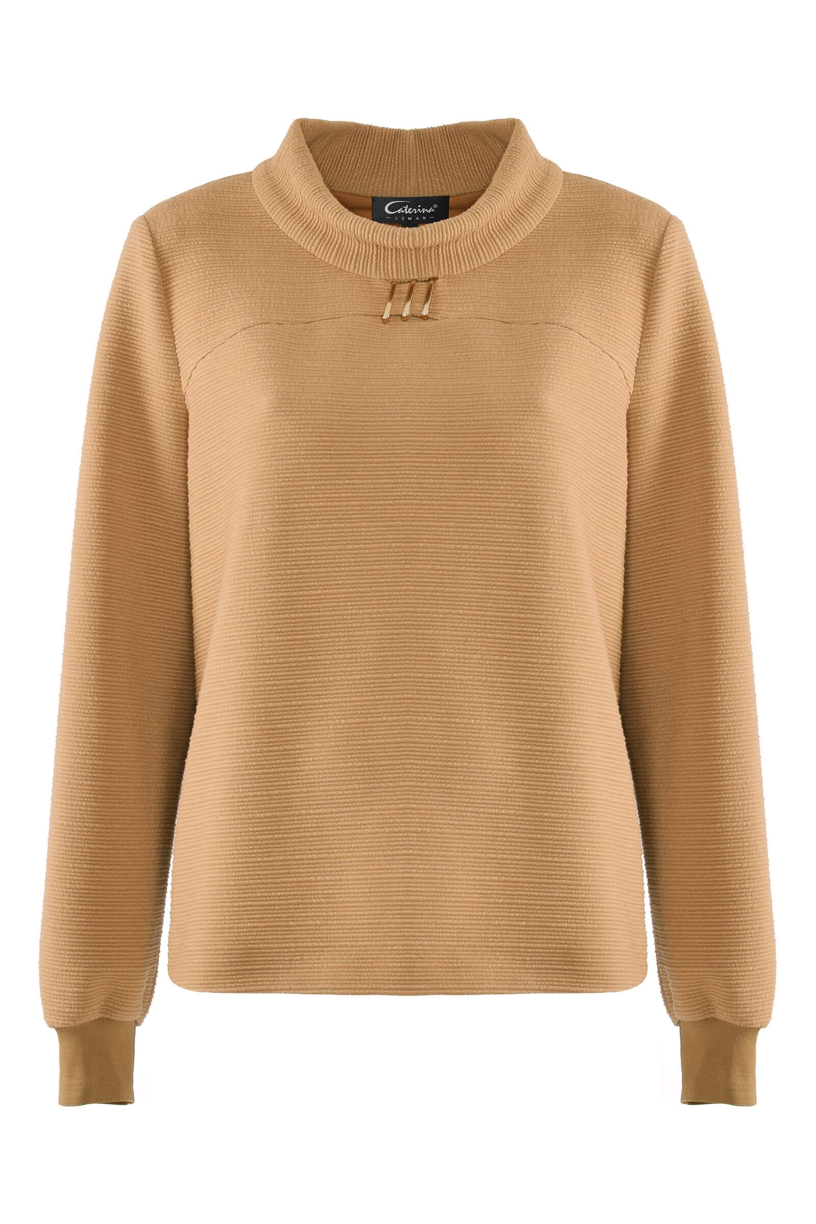 Фактурный свитшот из поливискозы Бренд Caterina Leman