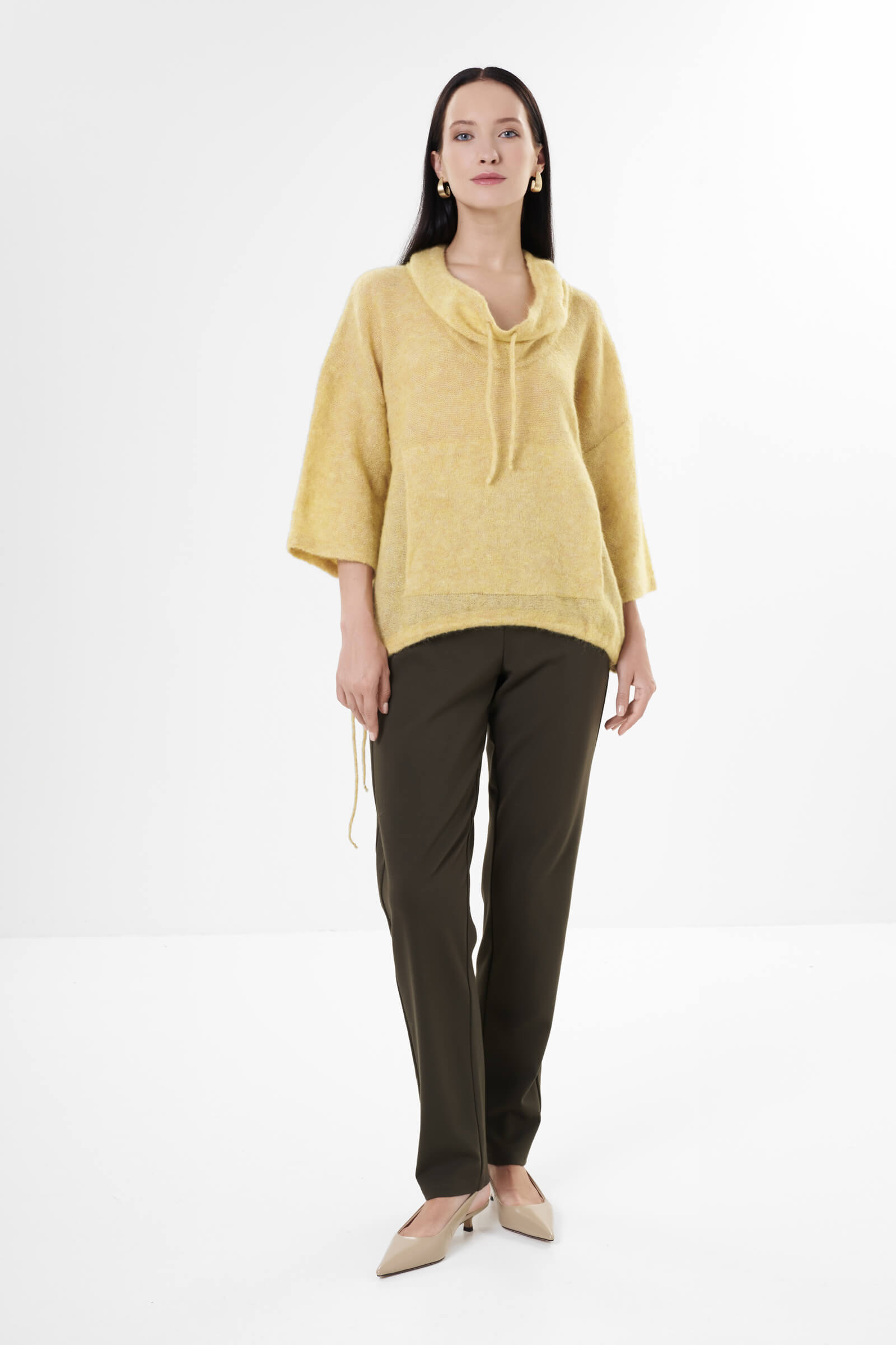 Джемпер из шерсти и мохера Бренд Sarah Pacini