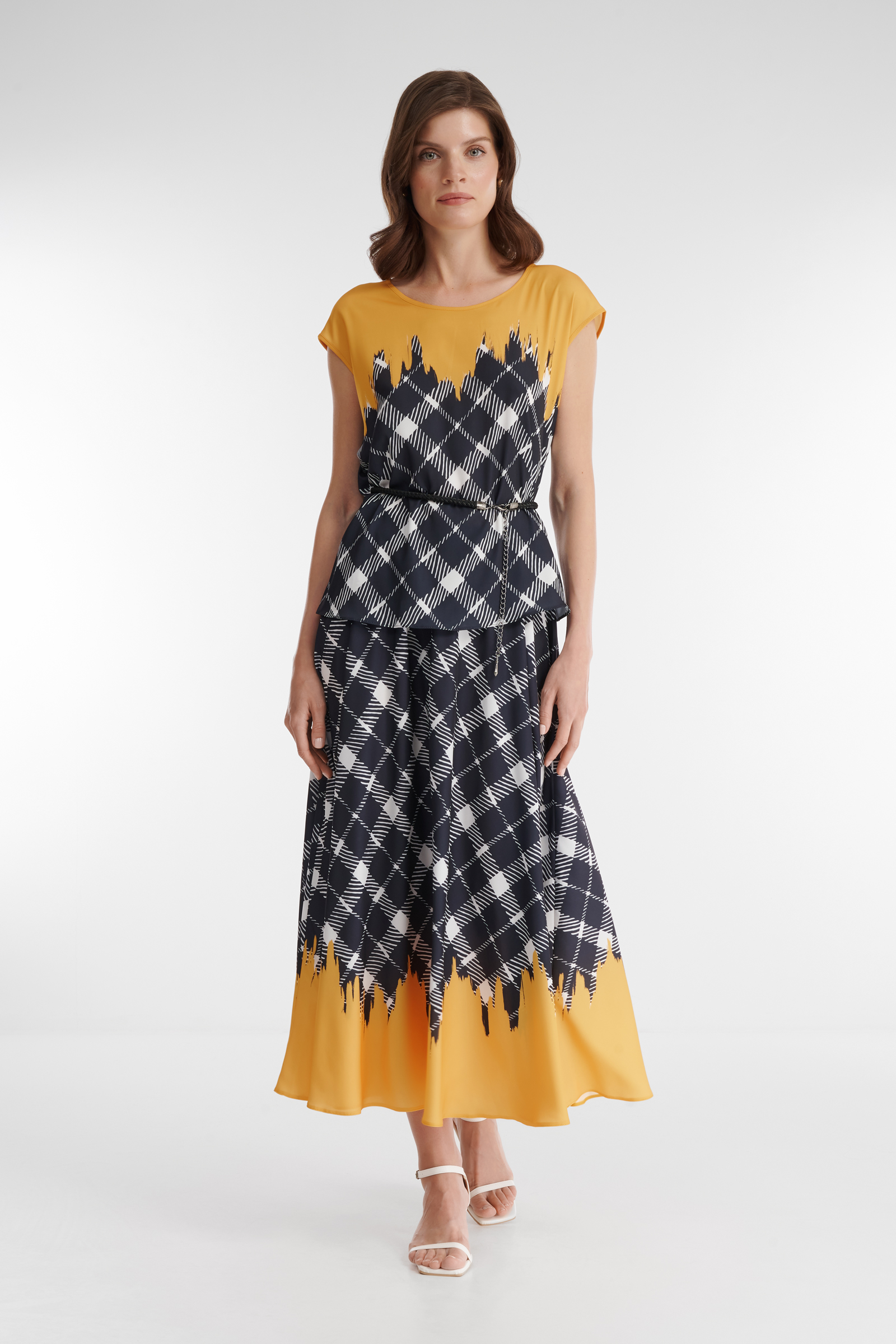 Топ с комбинированным принтом Бренд Caterina Leman