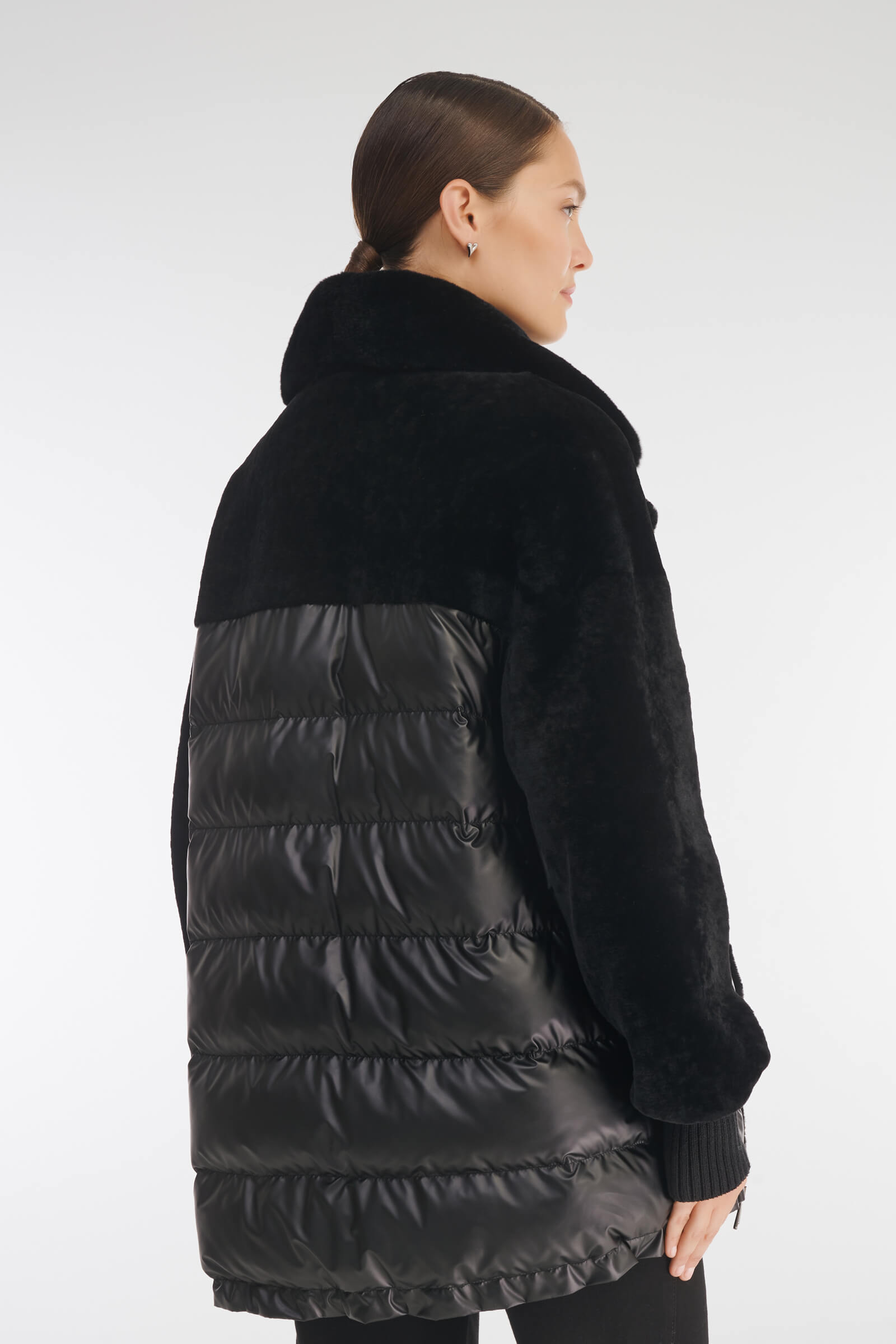 Комбинированная дубленка Бренд Caterina Leman