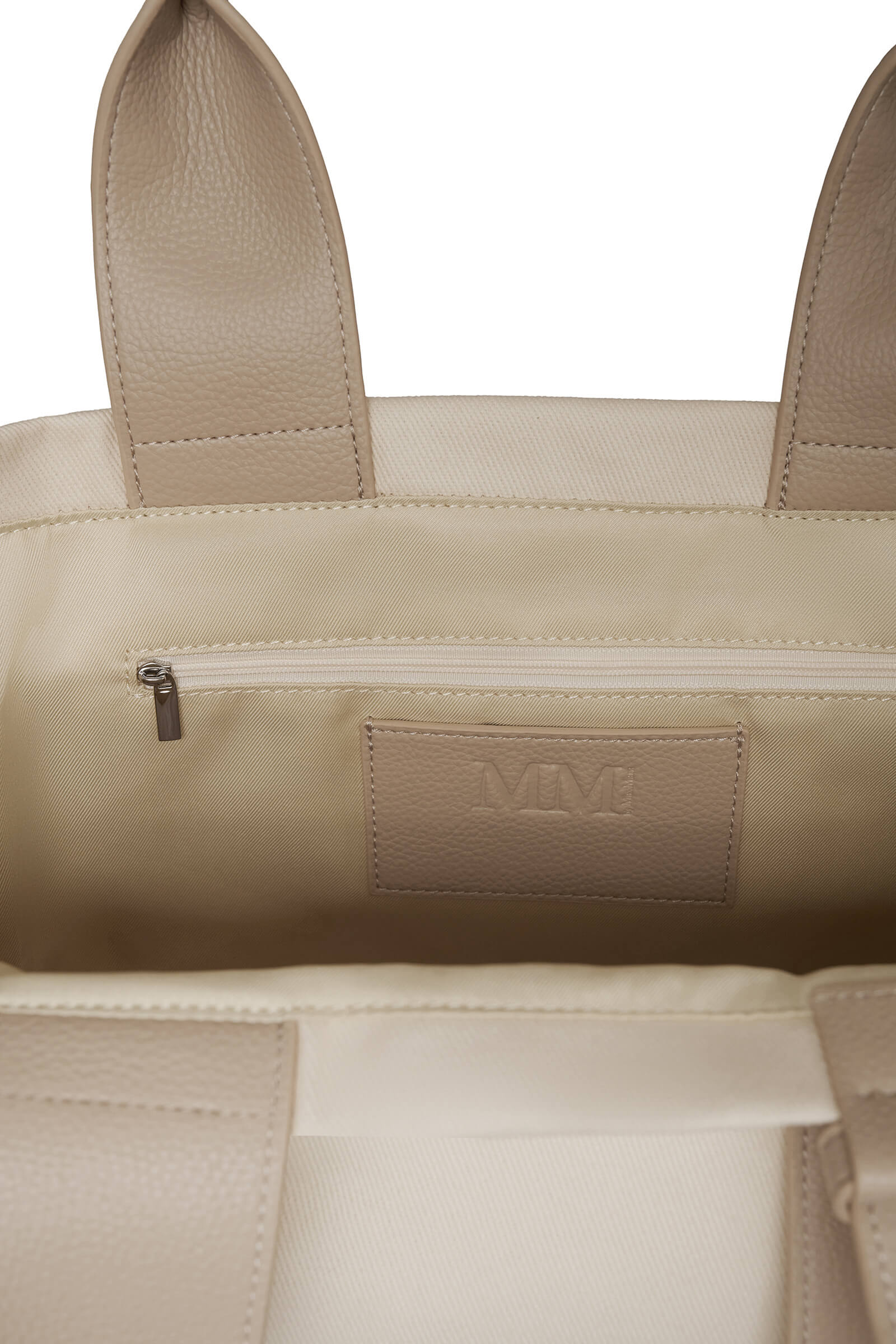 Сумка-шоппер из плотного хлопка с кожаными вставками Бренд MM