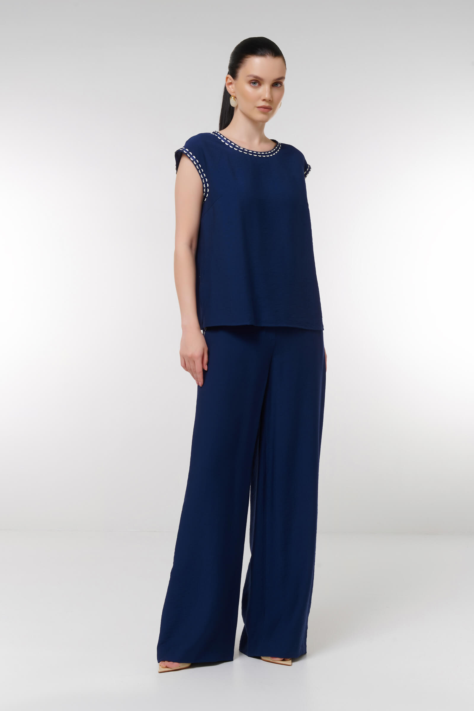 Брюки с контрастной окантовкой Бренд Caterina Leman