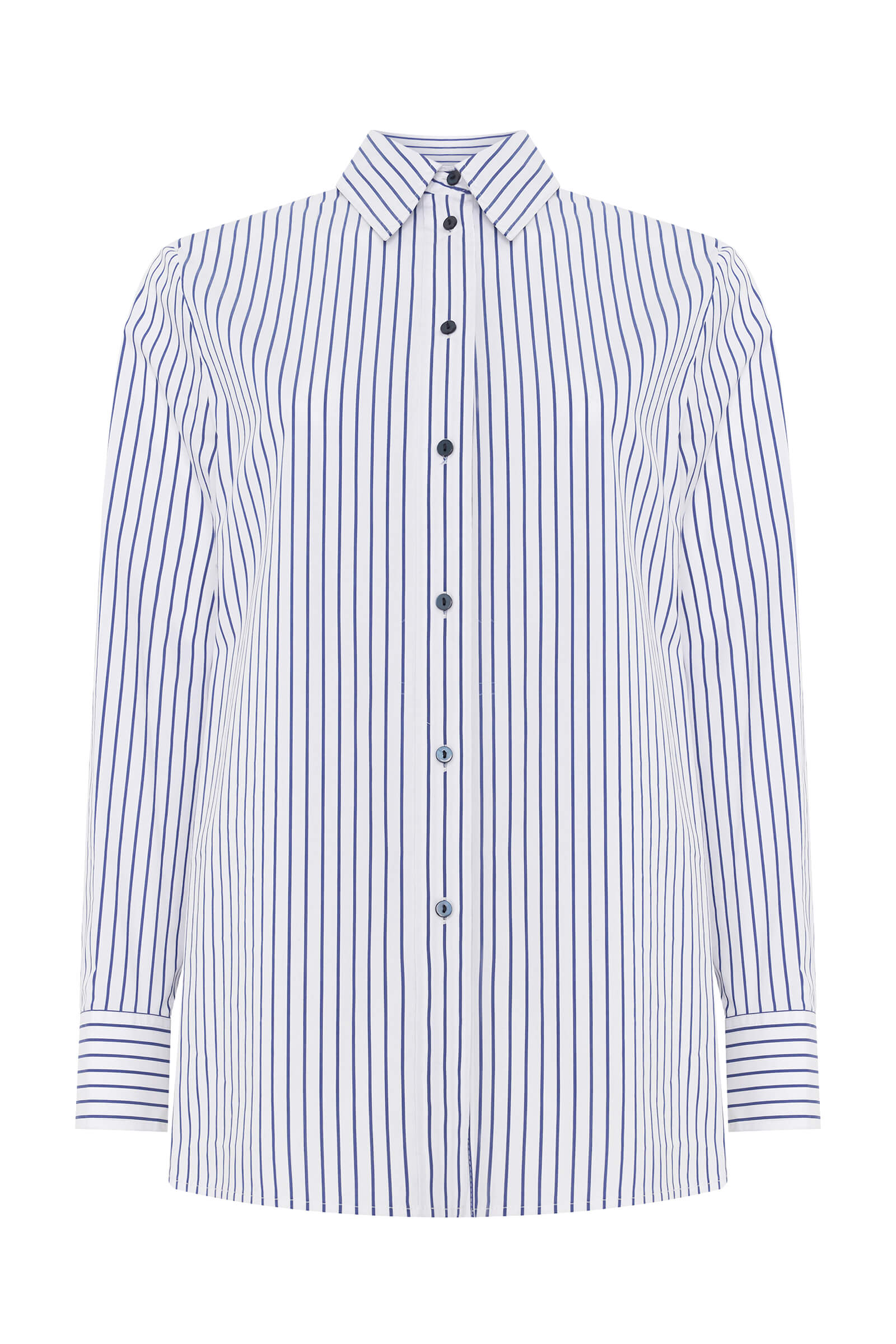 Хлопковая рубашка свободного кроя Бренд Diana Gallesi