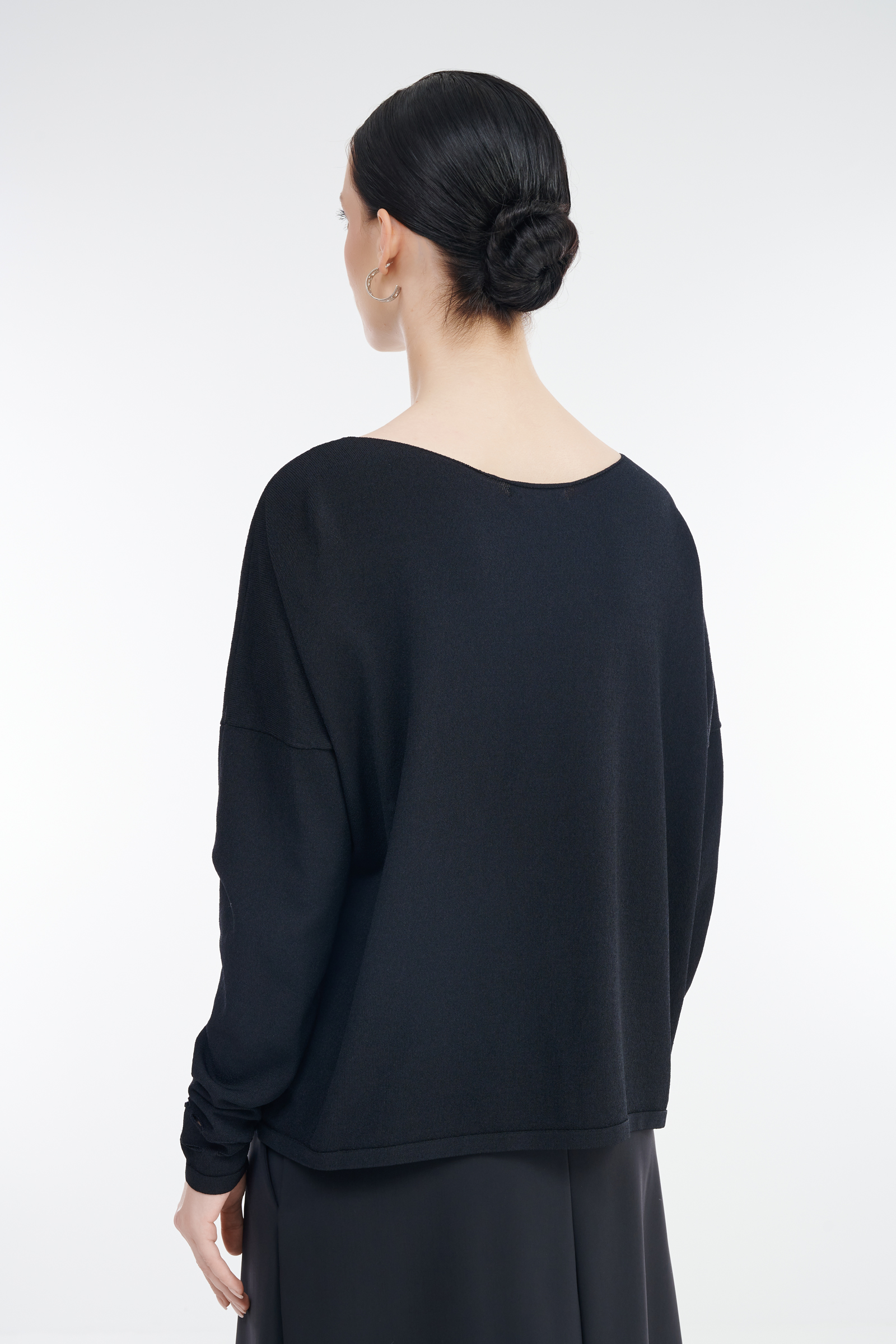 Джемпер с вырезом-лодочкой Бренд Sarah Pacini