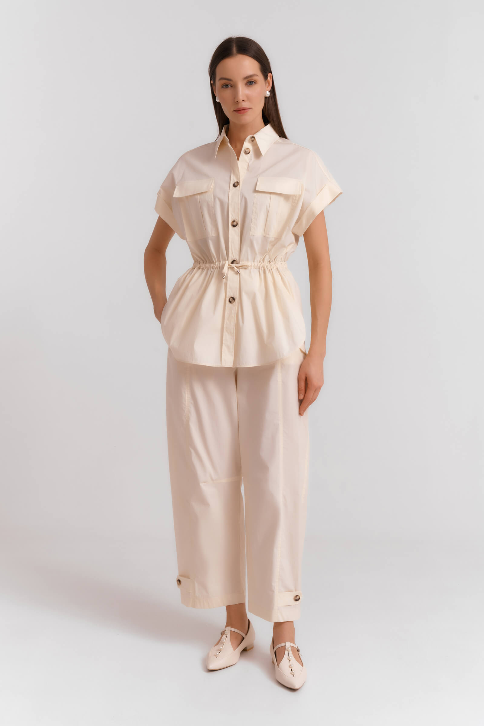 Рубашка без рукавов с кулиской Бренд Diana Gallesi