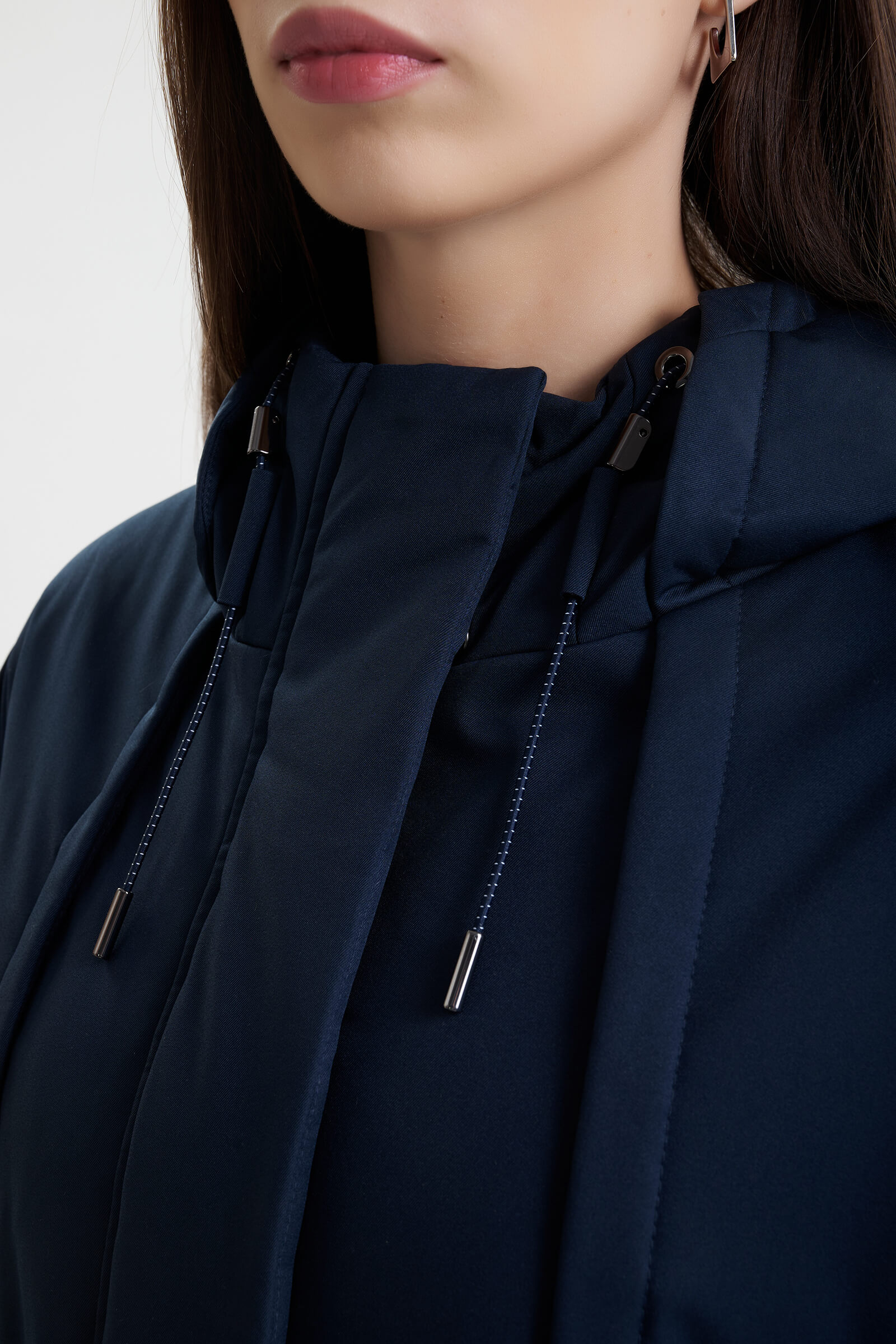 Утепленное пальто с капюшоном Бренд MM