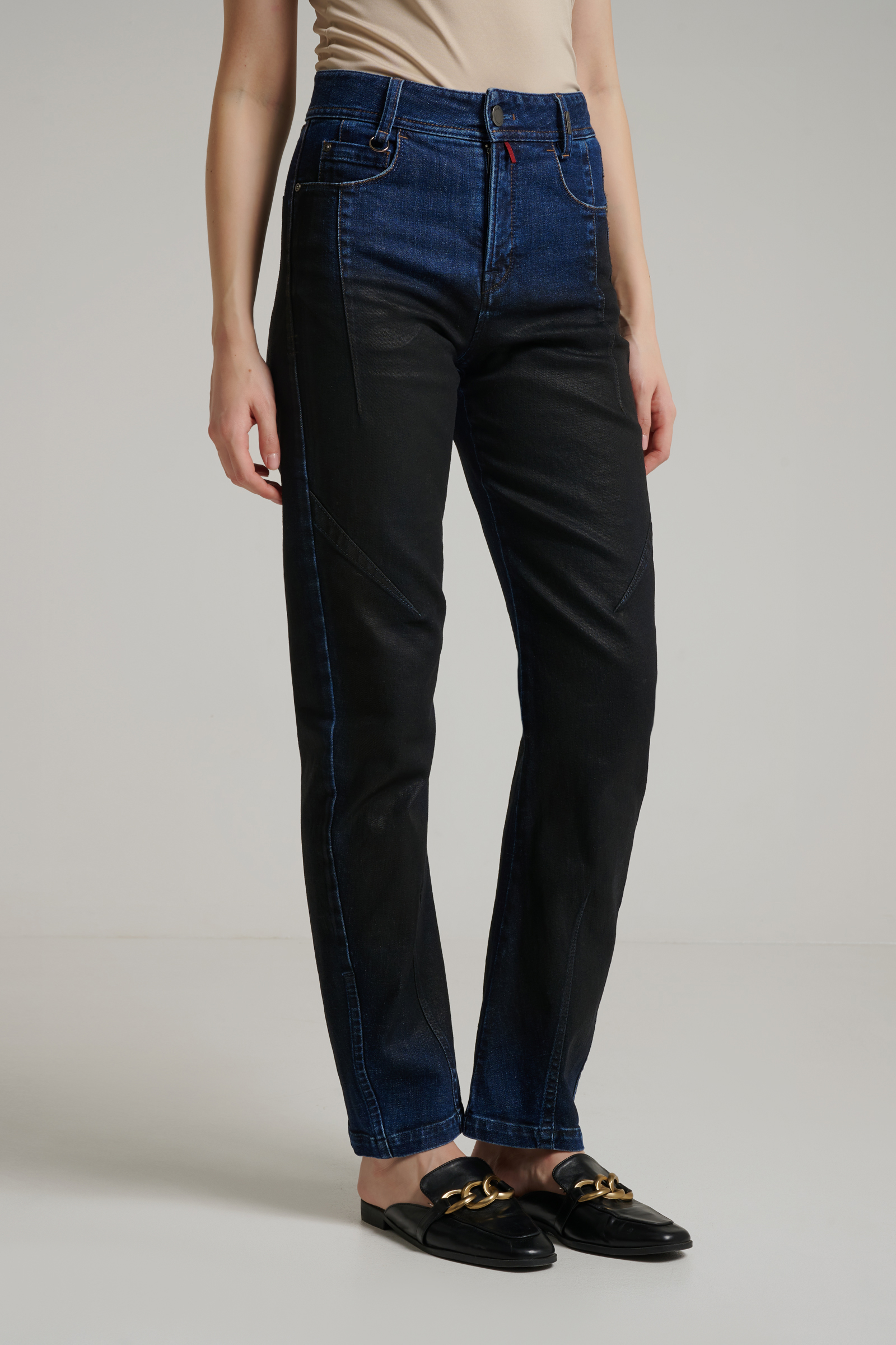 Джинсы с градиентом Бренд High