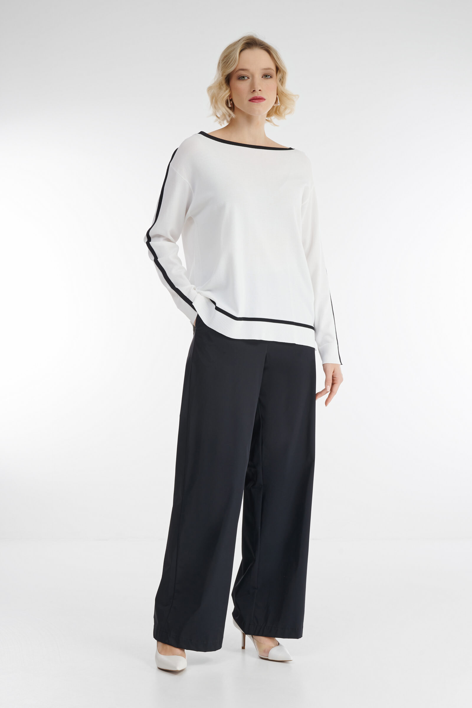 Джемпер с вырезом-лодочкой Бренд Diana Gallesi