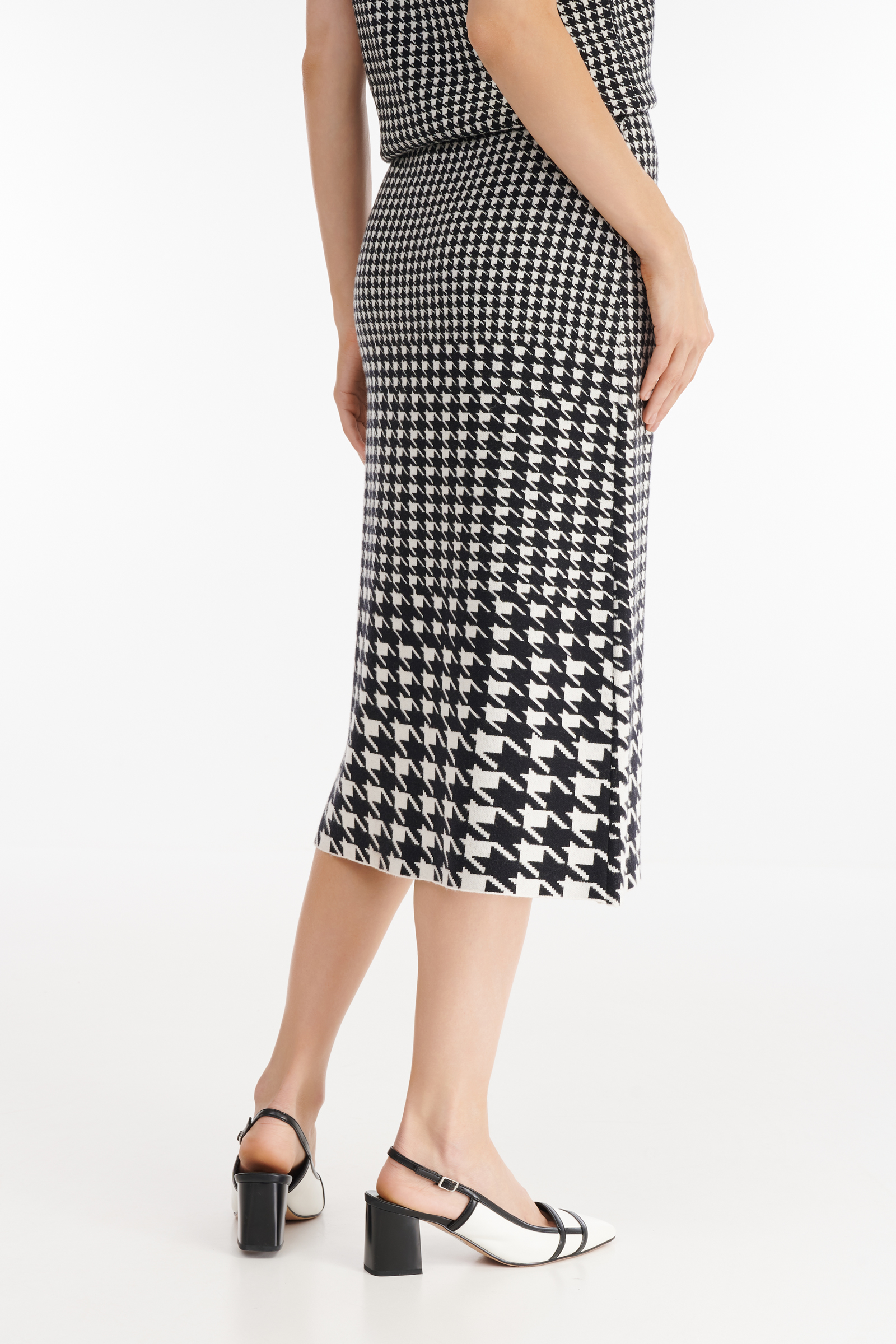 Трикотажная юбка-карандаш с принтом Бренд Daniela Drei