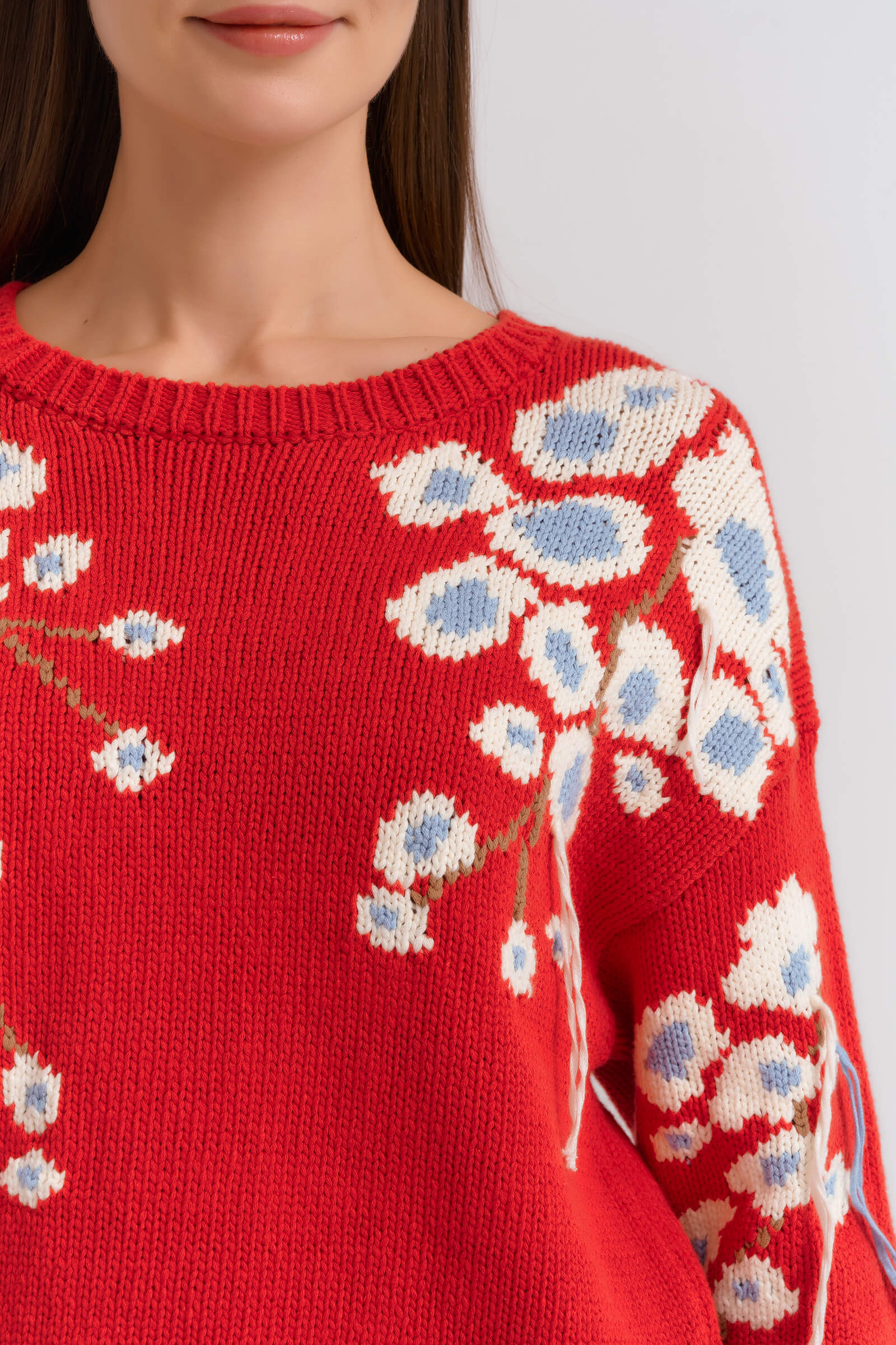 Джемпер с цветочным узором Бренд Diana Gallesi