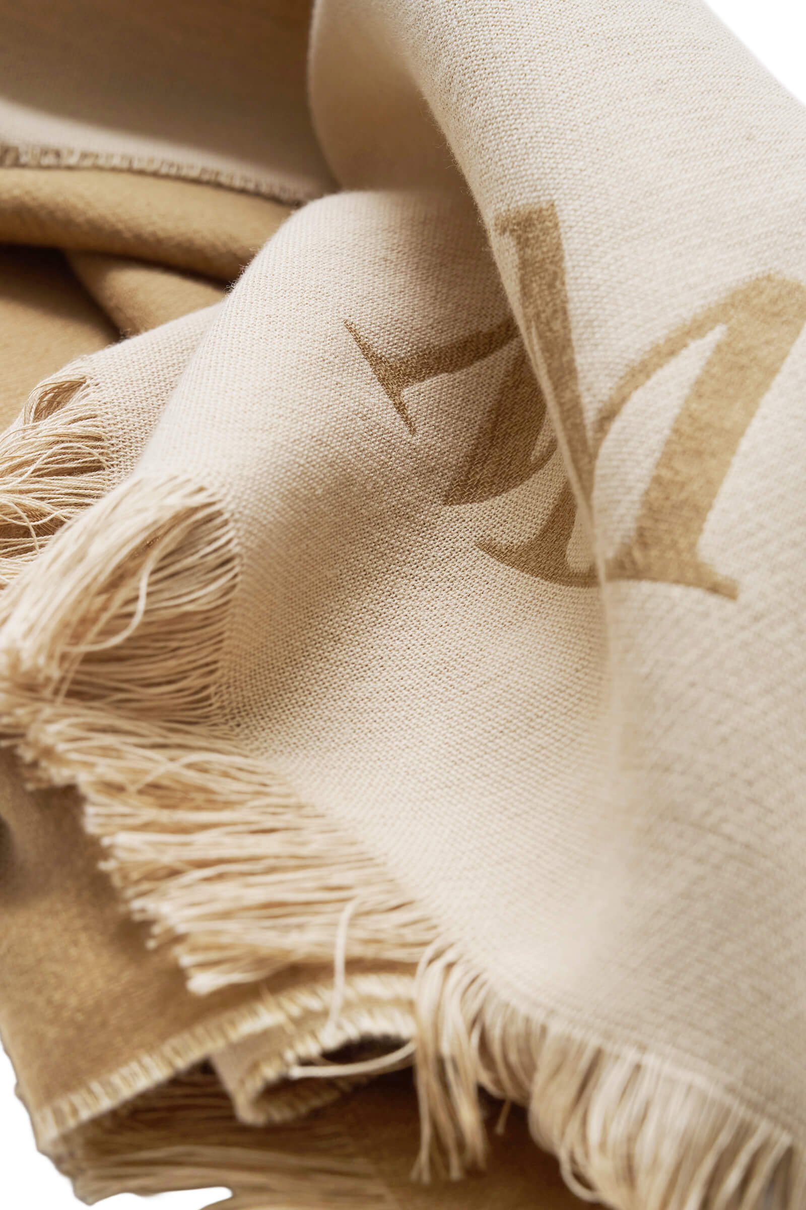 Палантин из хлопка и шерсти Бренд MM