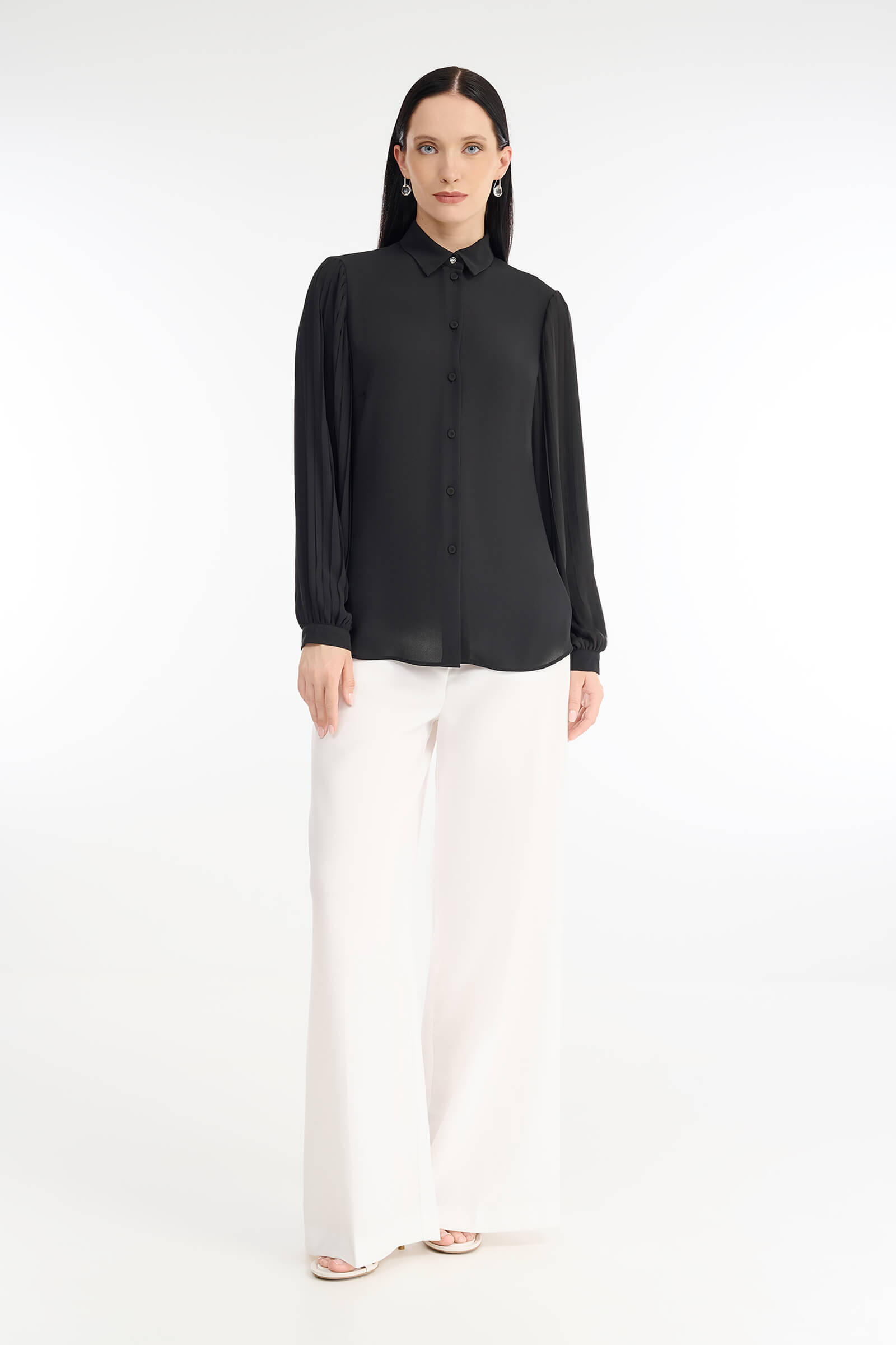 Рубашка с плиссировкой Бренд Diana Gallesi