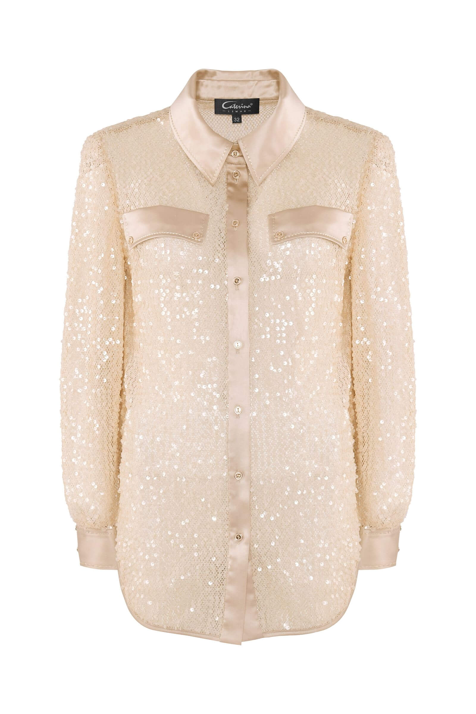 Рубашка с пайетками Бренд Caterina Leman