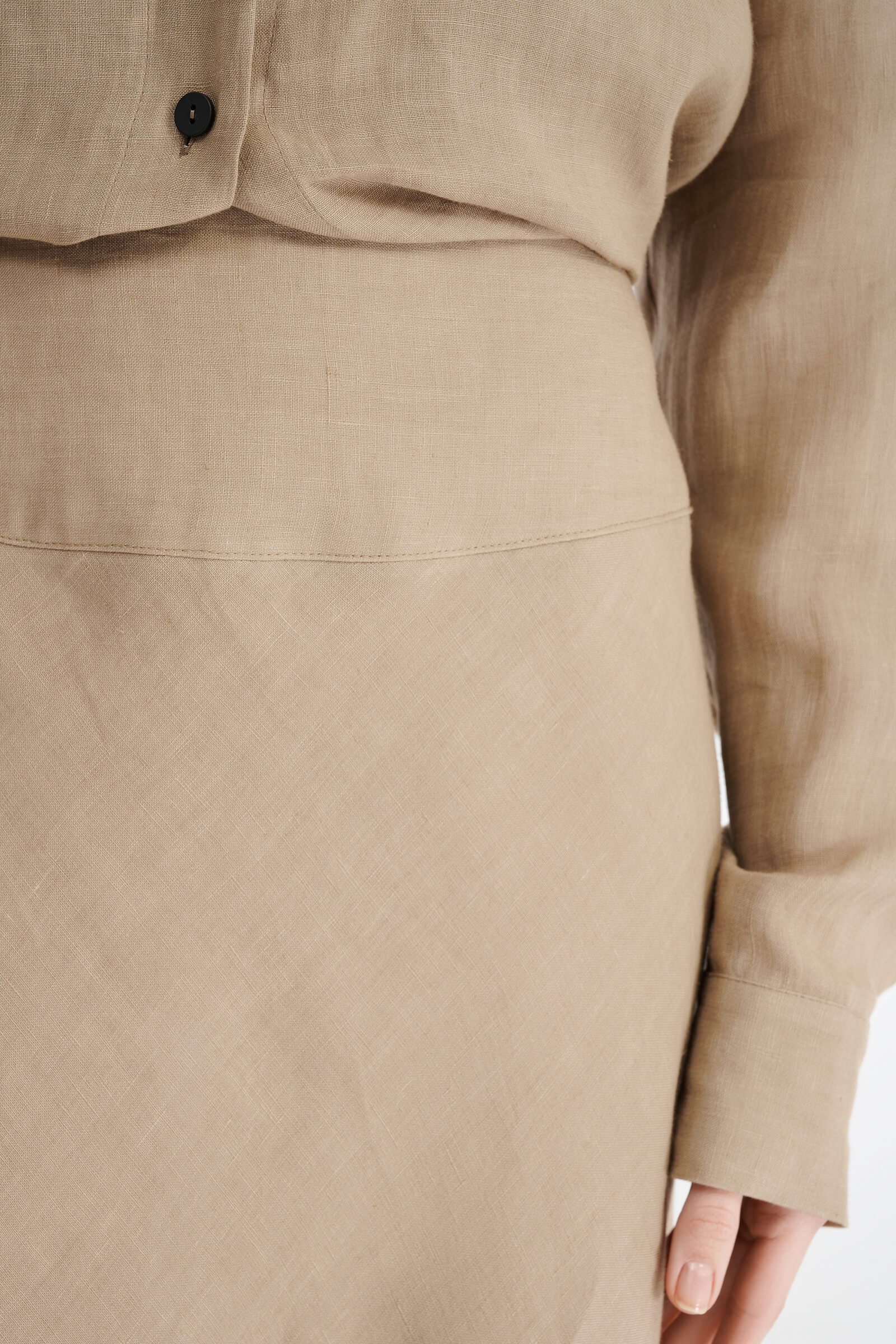 Льняная юбка макси Бренд Sarah Pacini