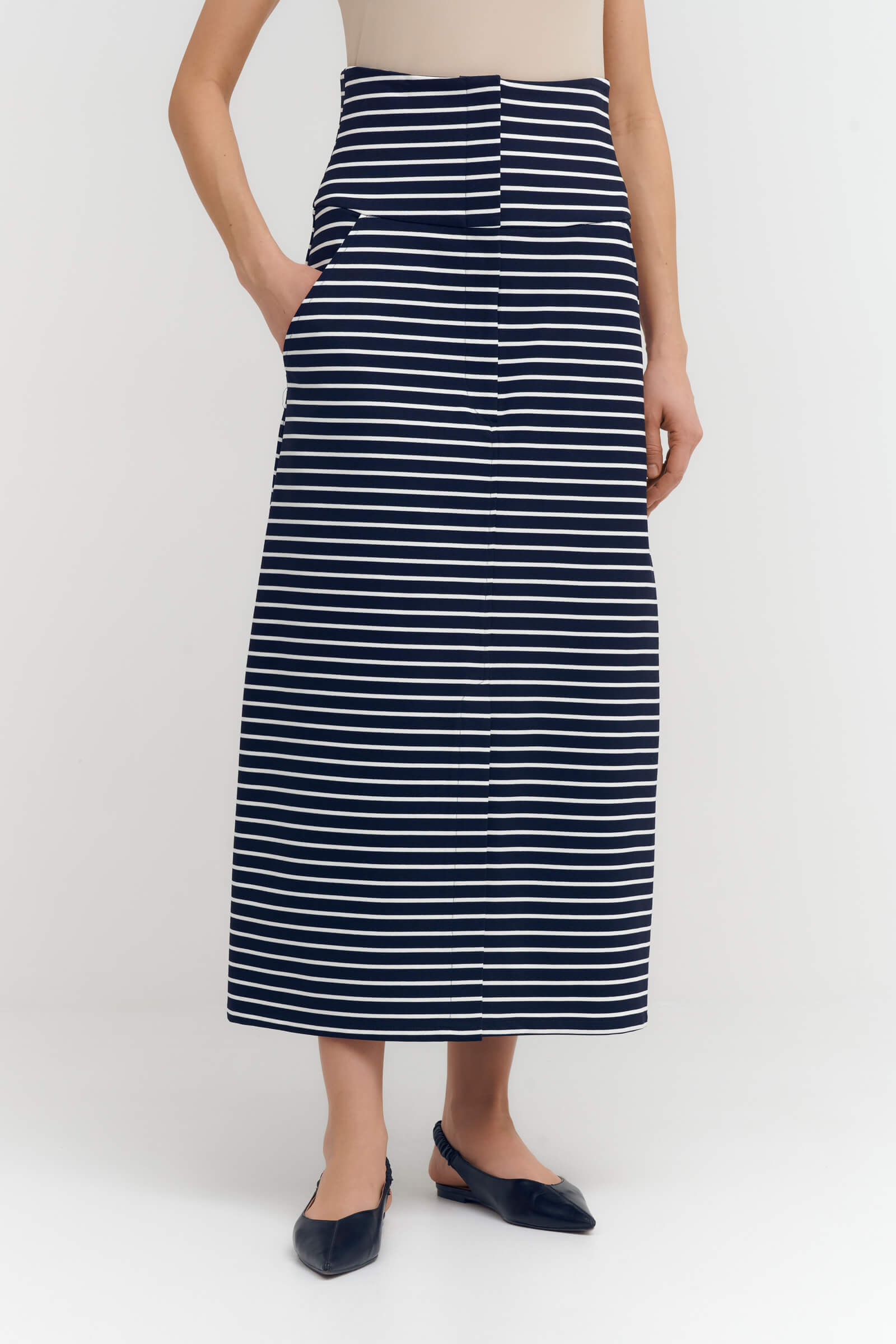 Юбка макси из трикотажа Бренд Sarah Pacini