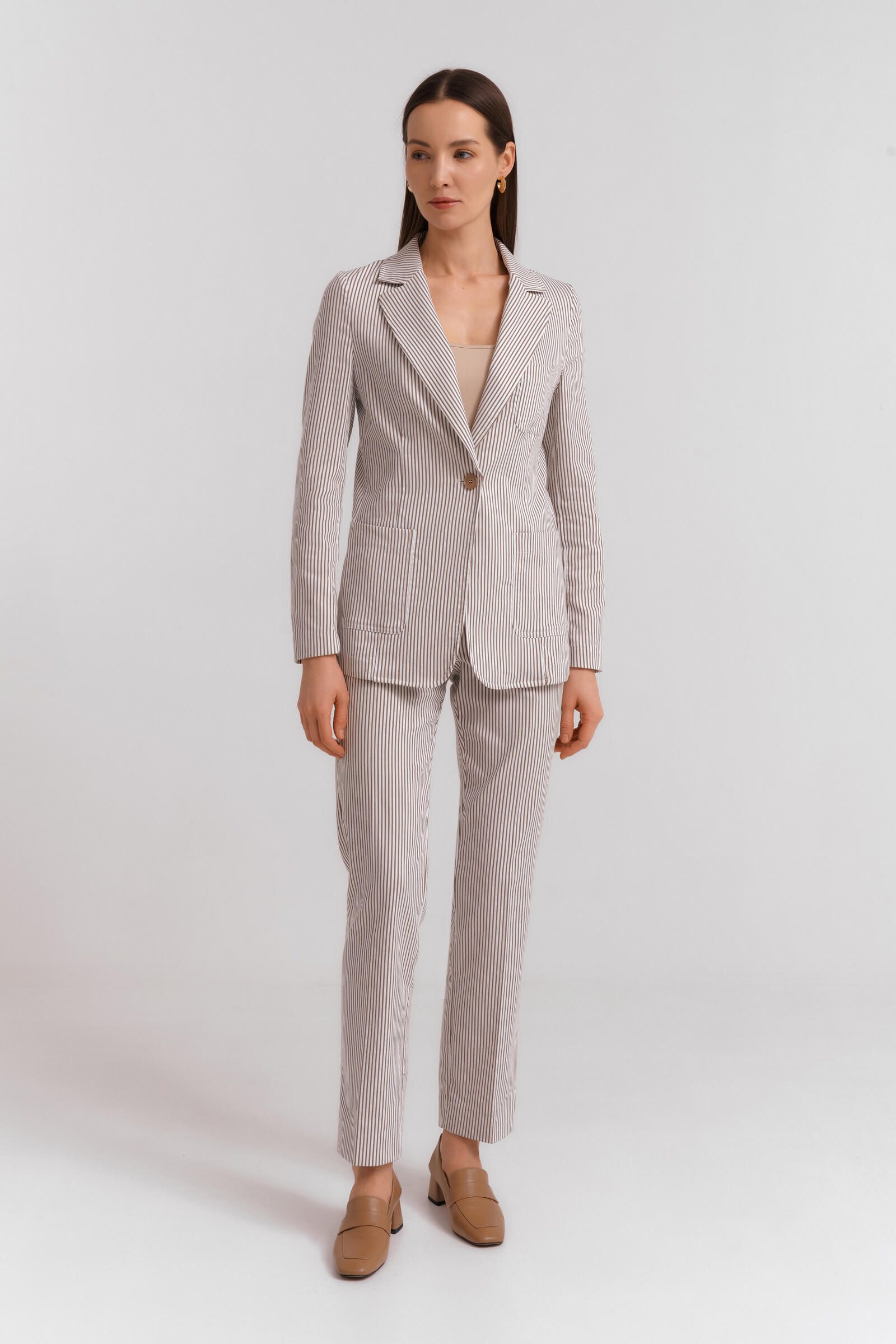 Пиджак в полоску Бренд Diana Gallesi