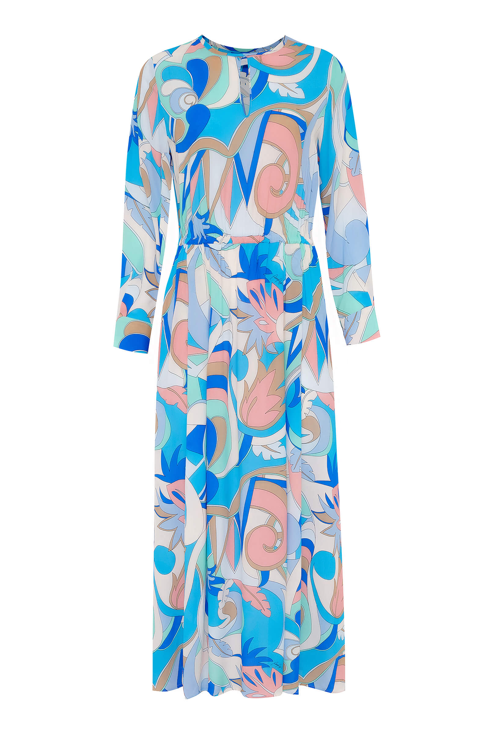 Платье макси с принтом Бренд Rocco Ragni