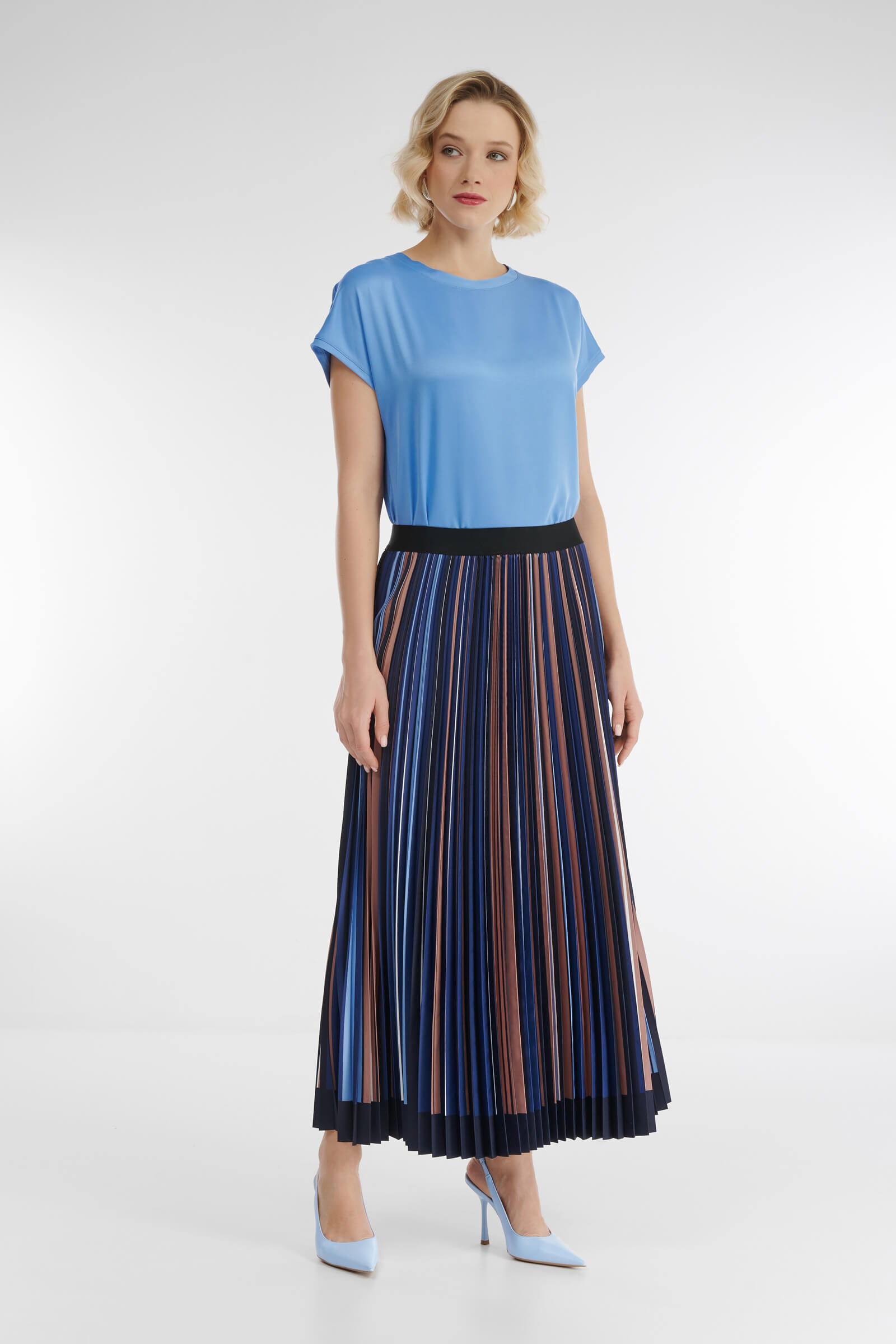 Длинная плиссированная юбка Бренд Diana Gallesi