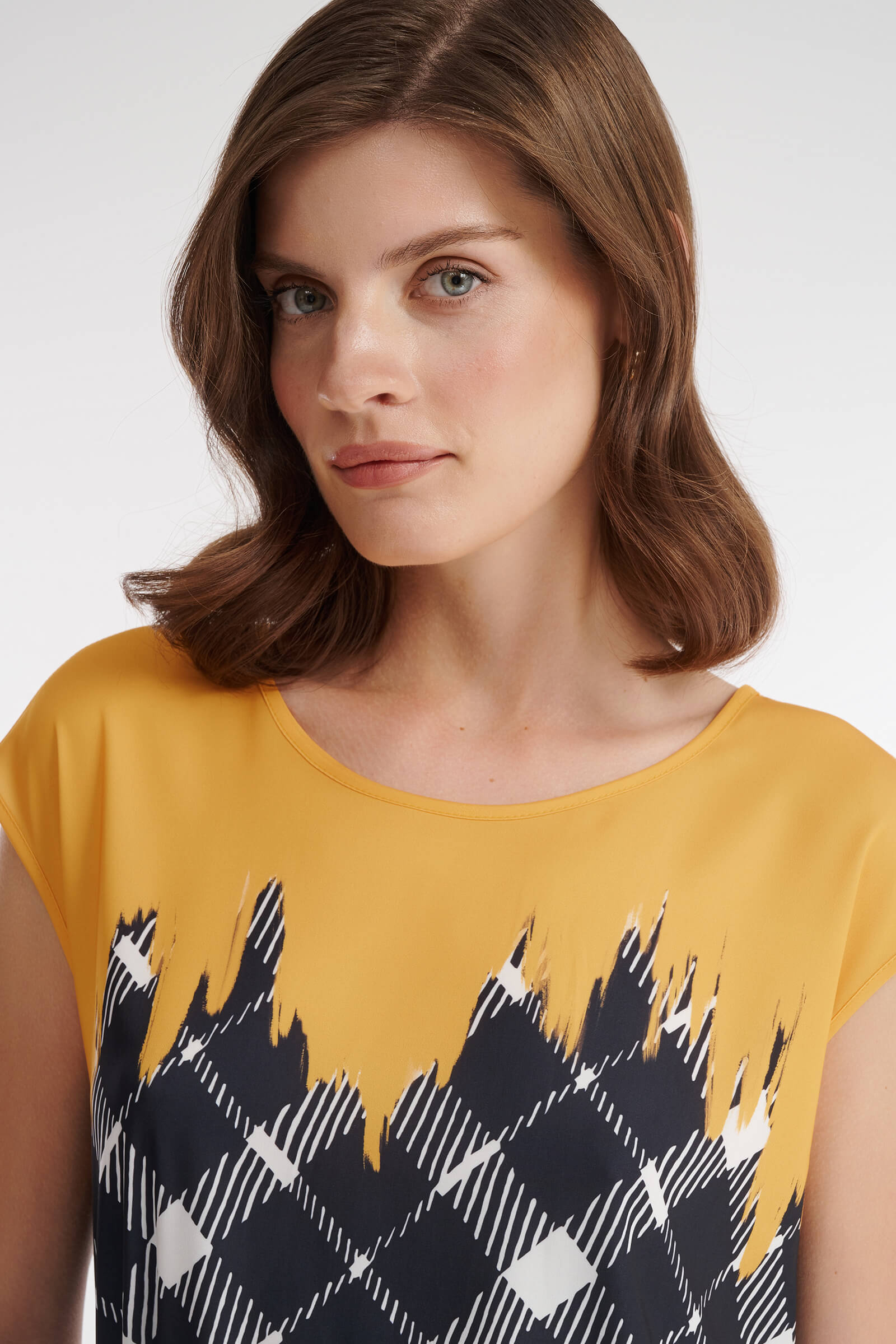 Топ с комбинированным принтом Бренд Caterina Leman