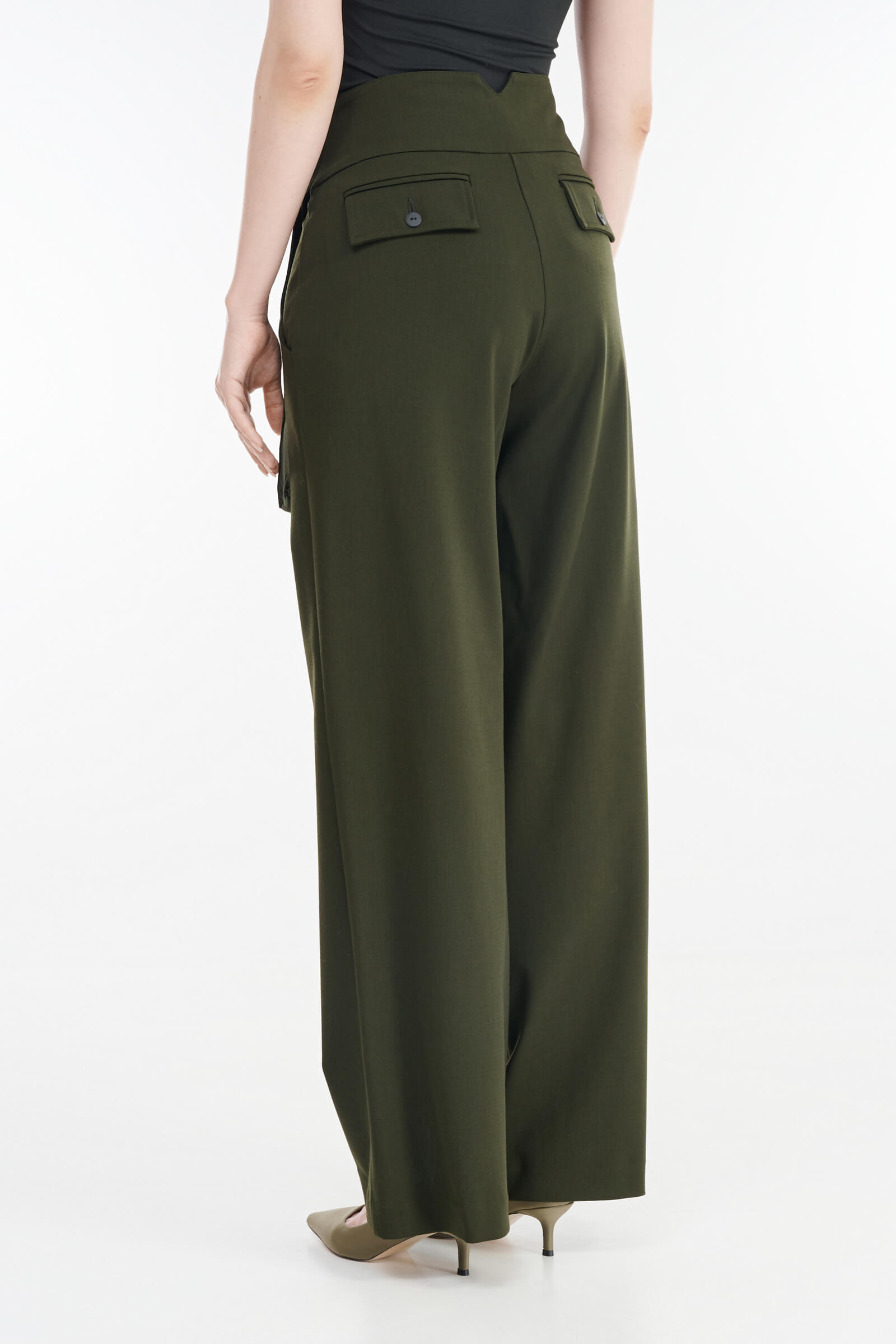 Брюки с акцентным поясом Бренд Sarah Pacini