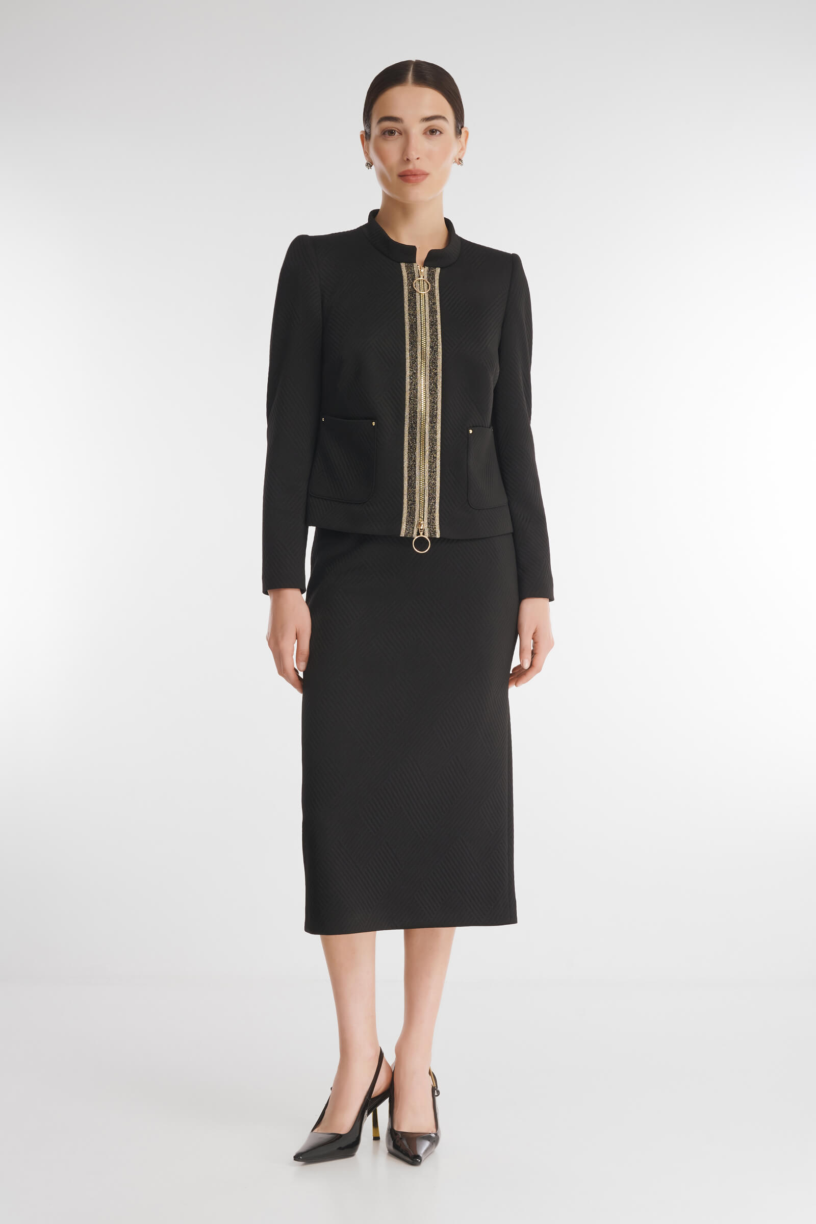 Фактурная юбка-карандаш Бренд Caterina Leman