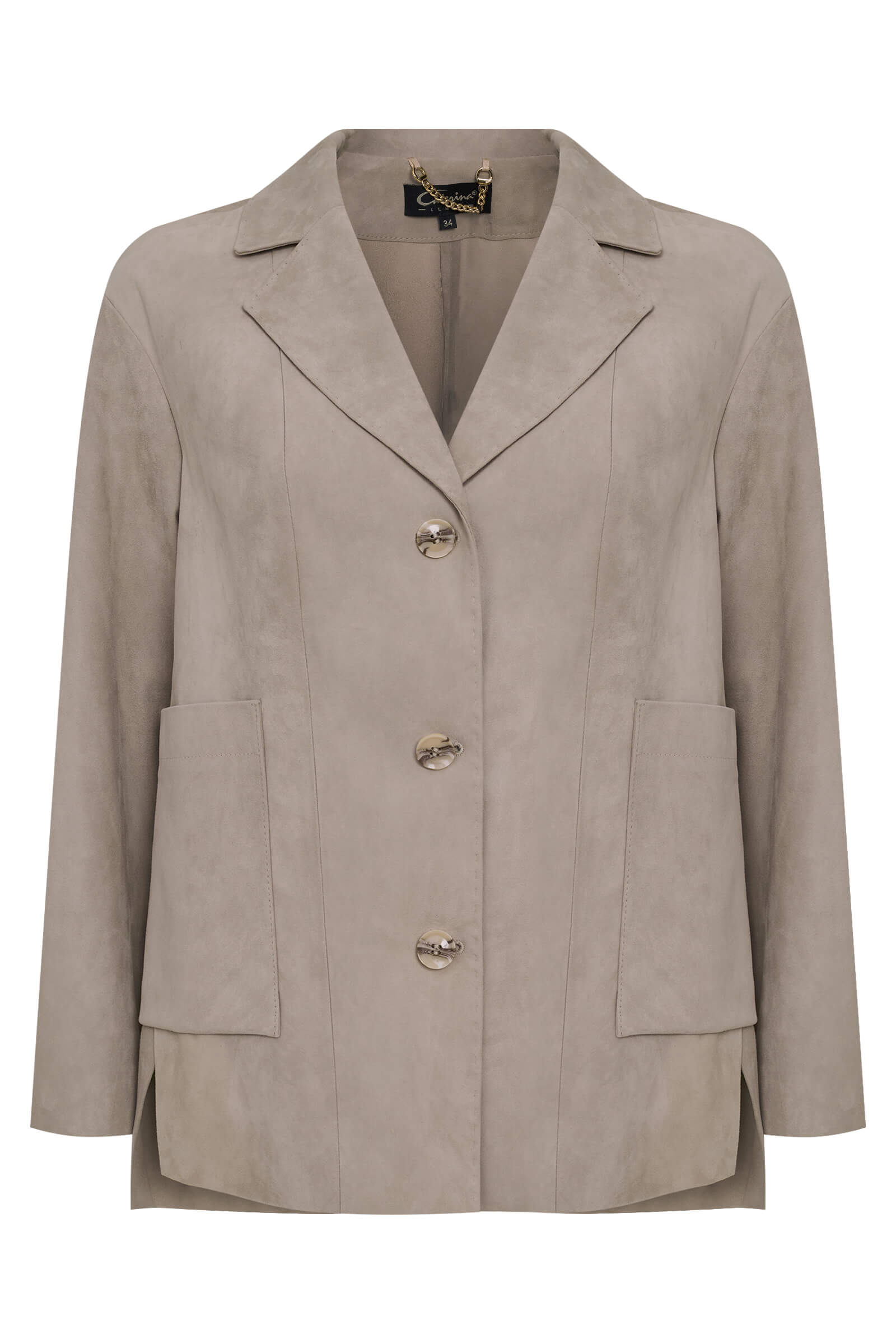 Удлиненная куртка из натуральной кожи Бренд Caterina Leman