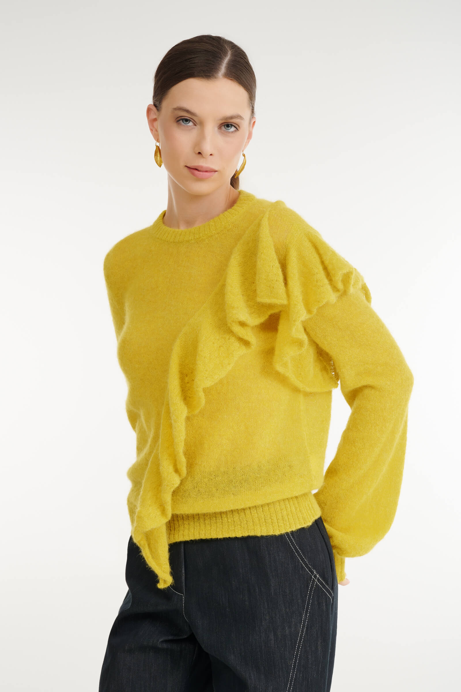 Джемпер с воланом Бренд Sarah Pacini