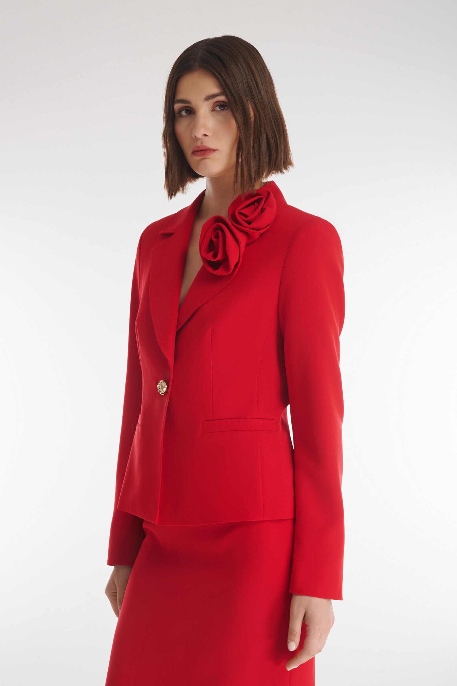 Жакет с объемным цветочным декором Бренд Caterina Leman