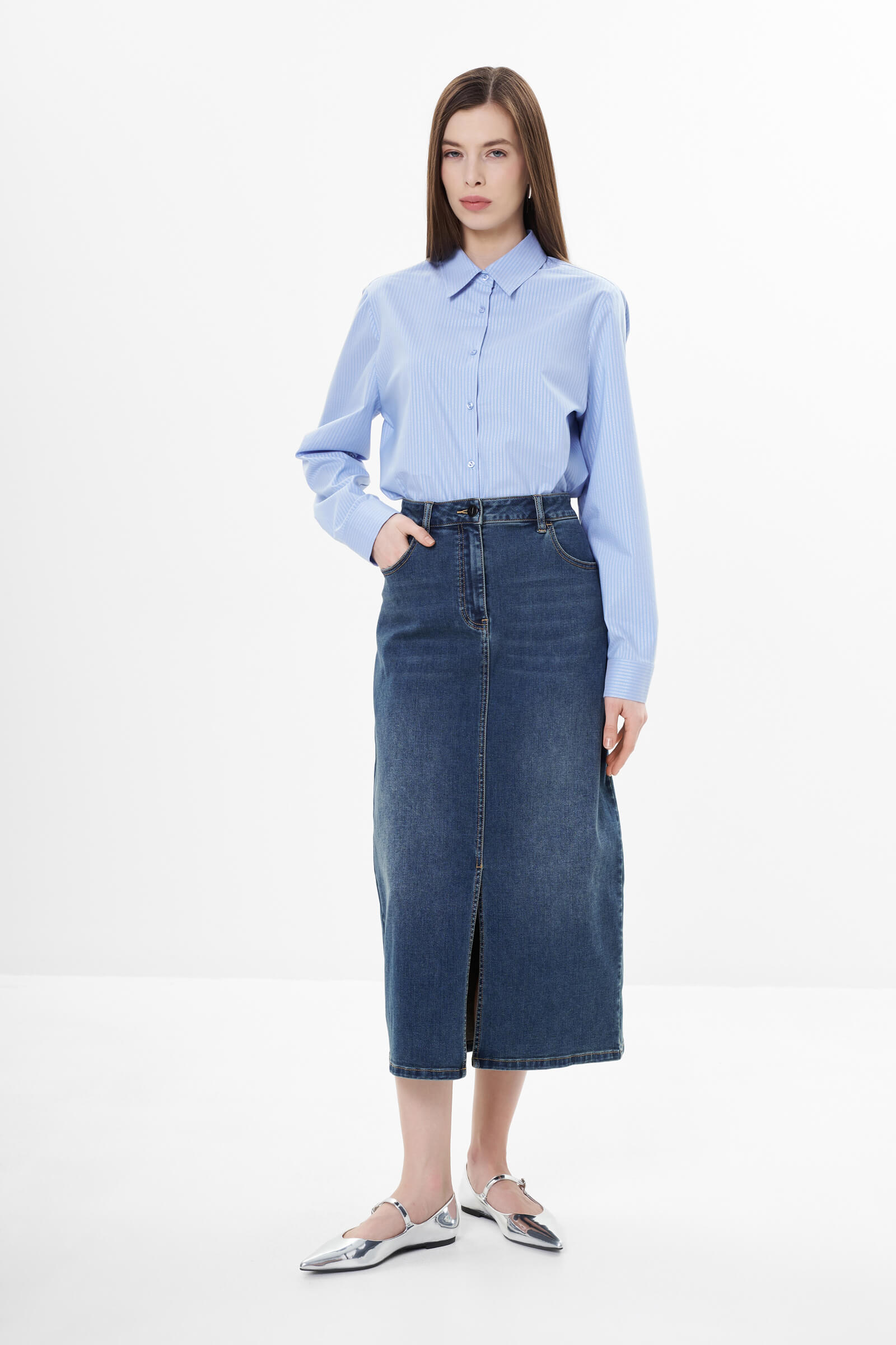 Джинсовая юбка Бренд Luisa Viola