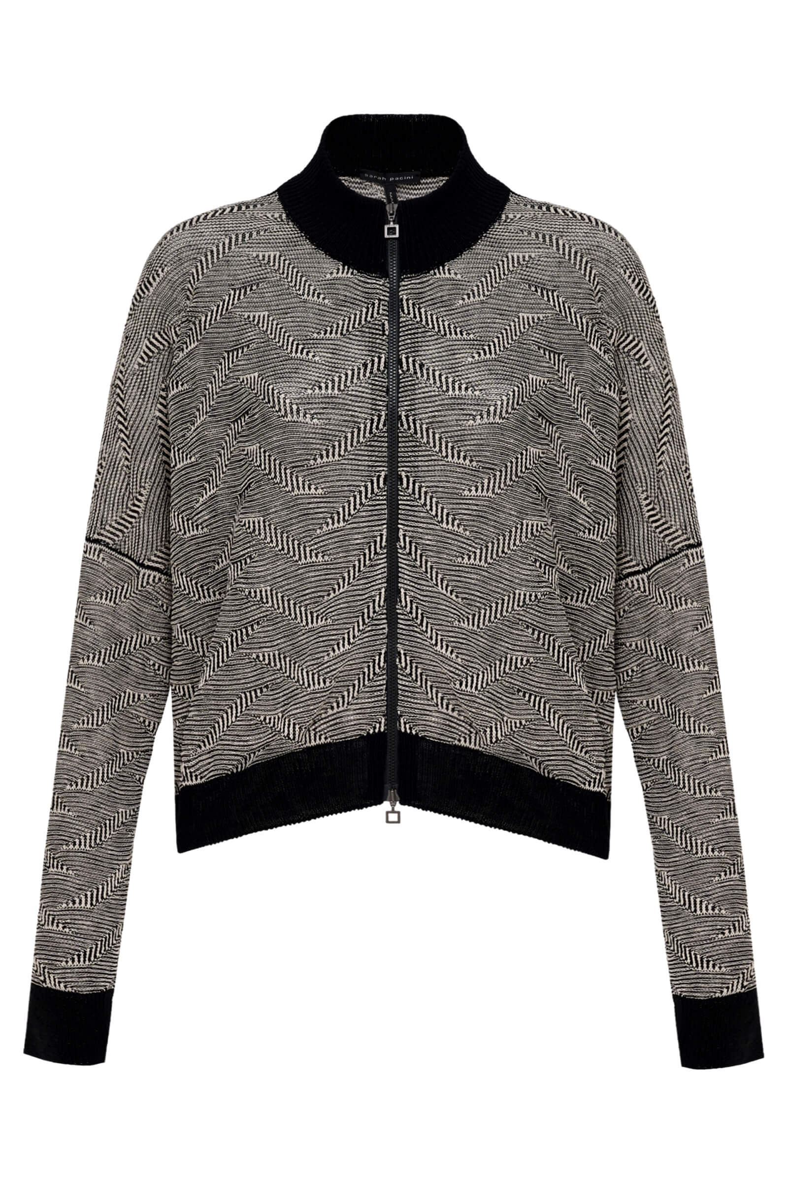 Кардиган на молнии с воротником Бренд Sarah Pacini