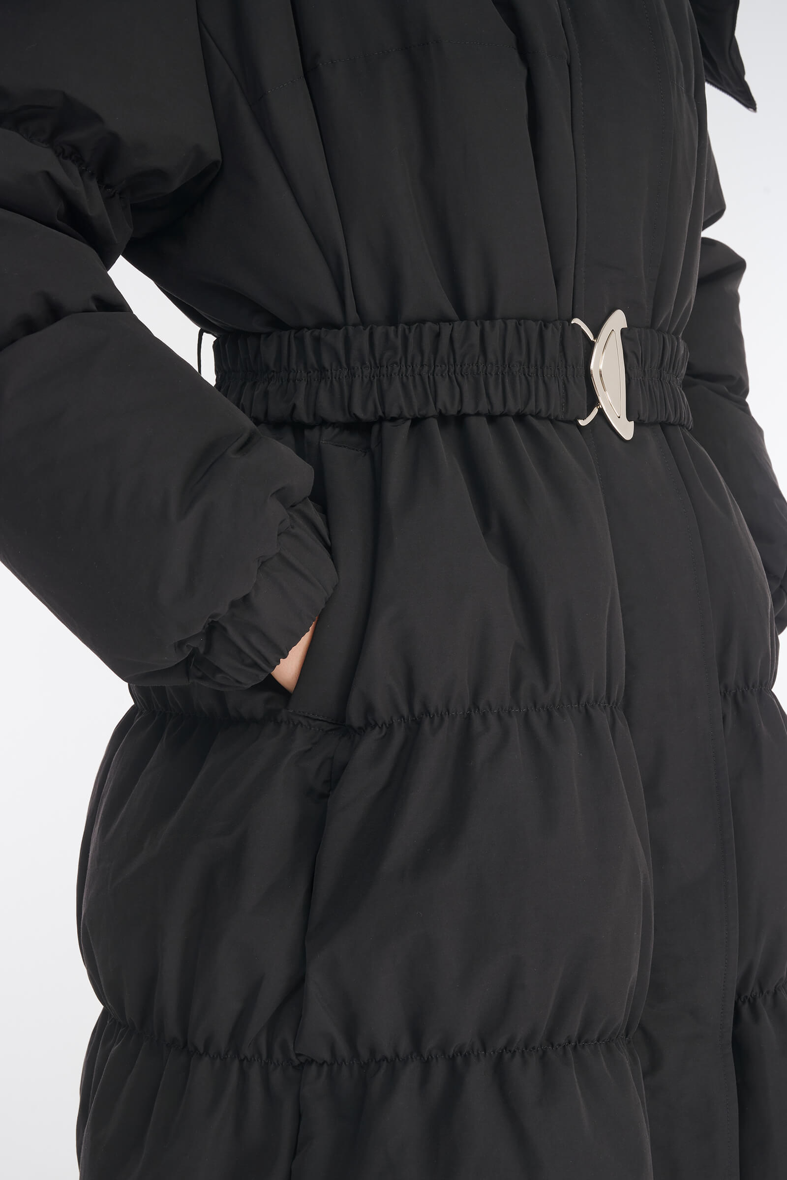 Пуховое пальто с капюшоном-трансформером Бренд Caterina Leman