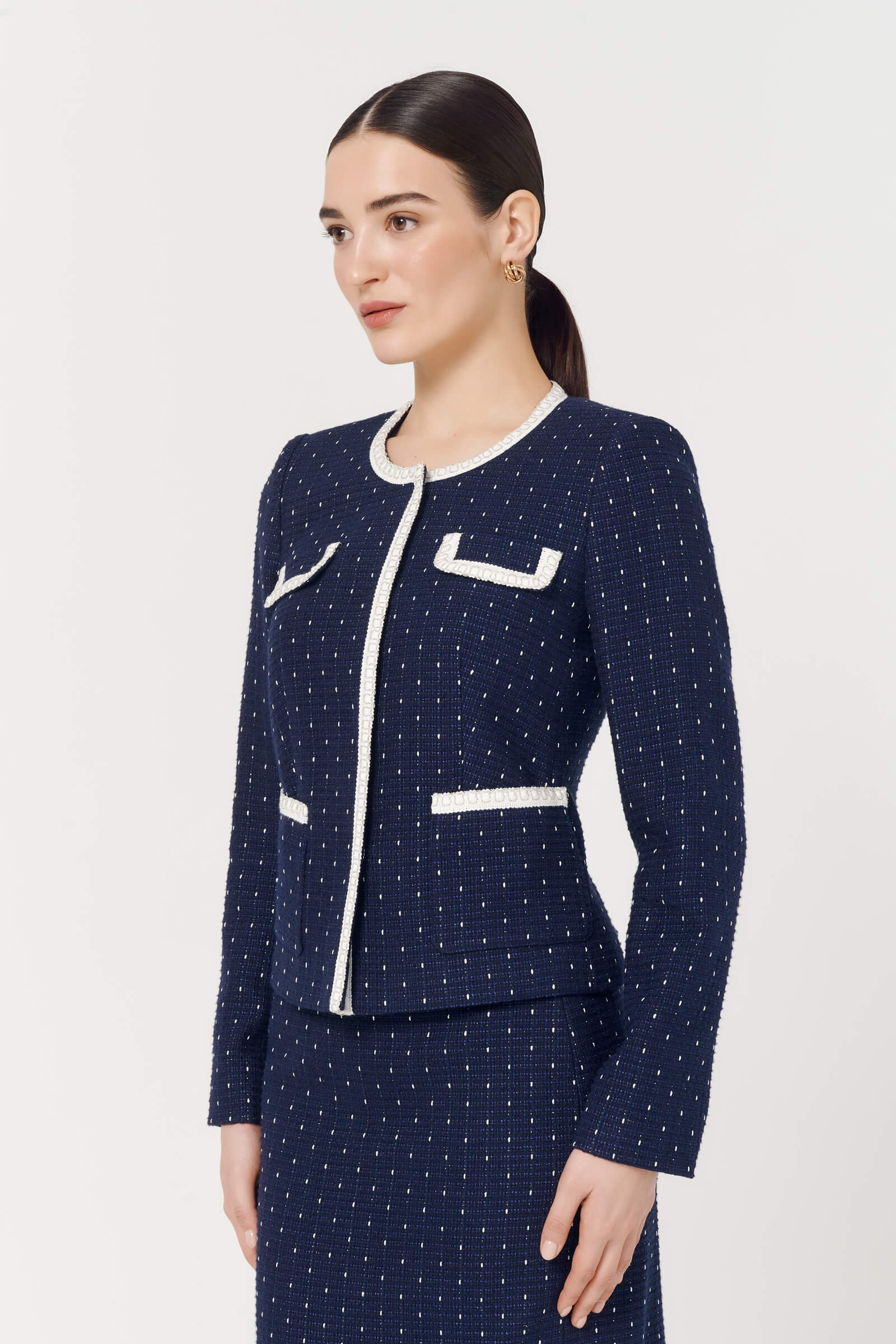 Жакет из твида Бренд Caterina Leman