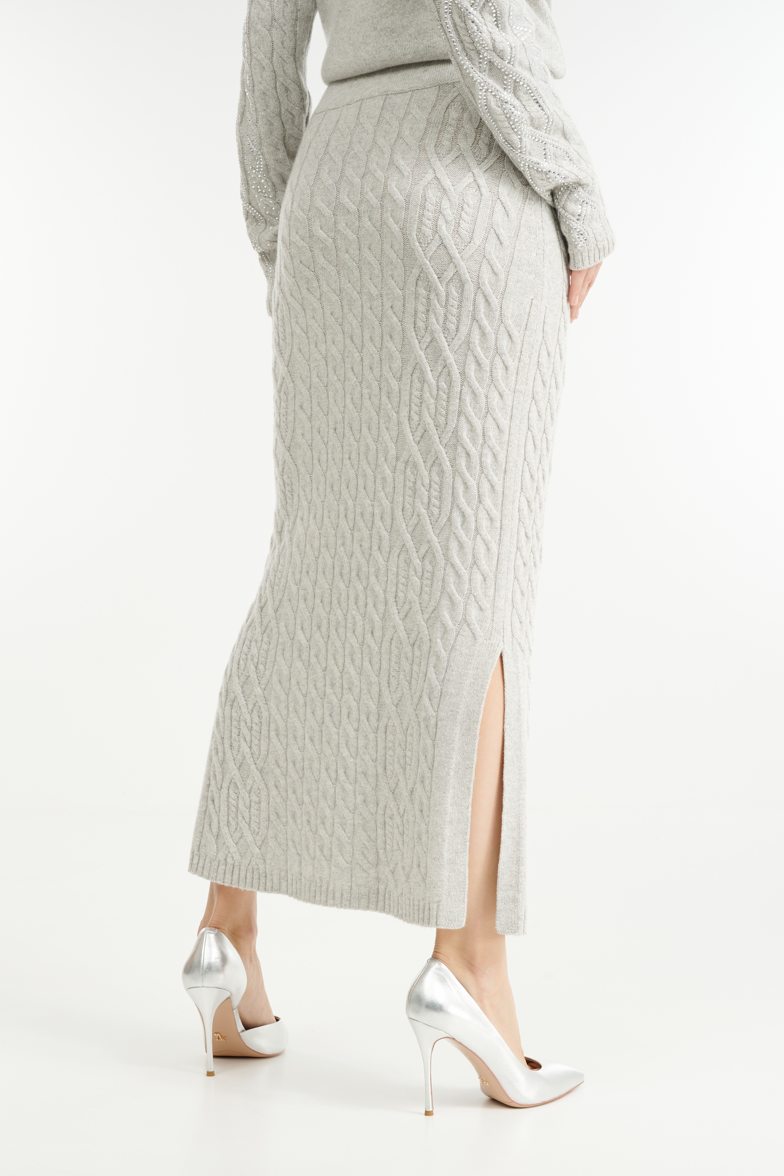Вязаная юбка длиной мидакси Бренд Rocco Ragni