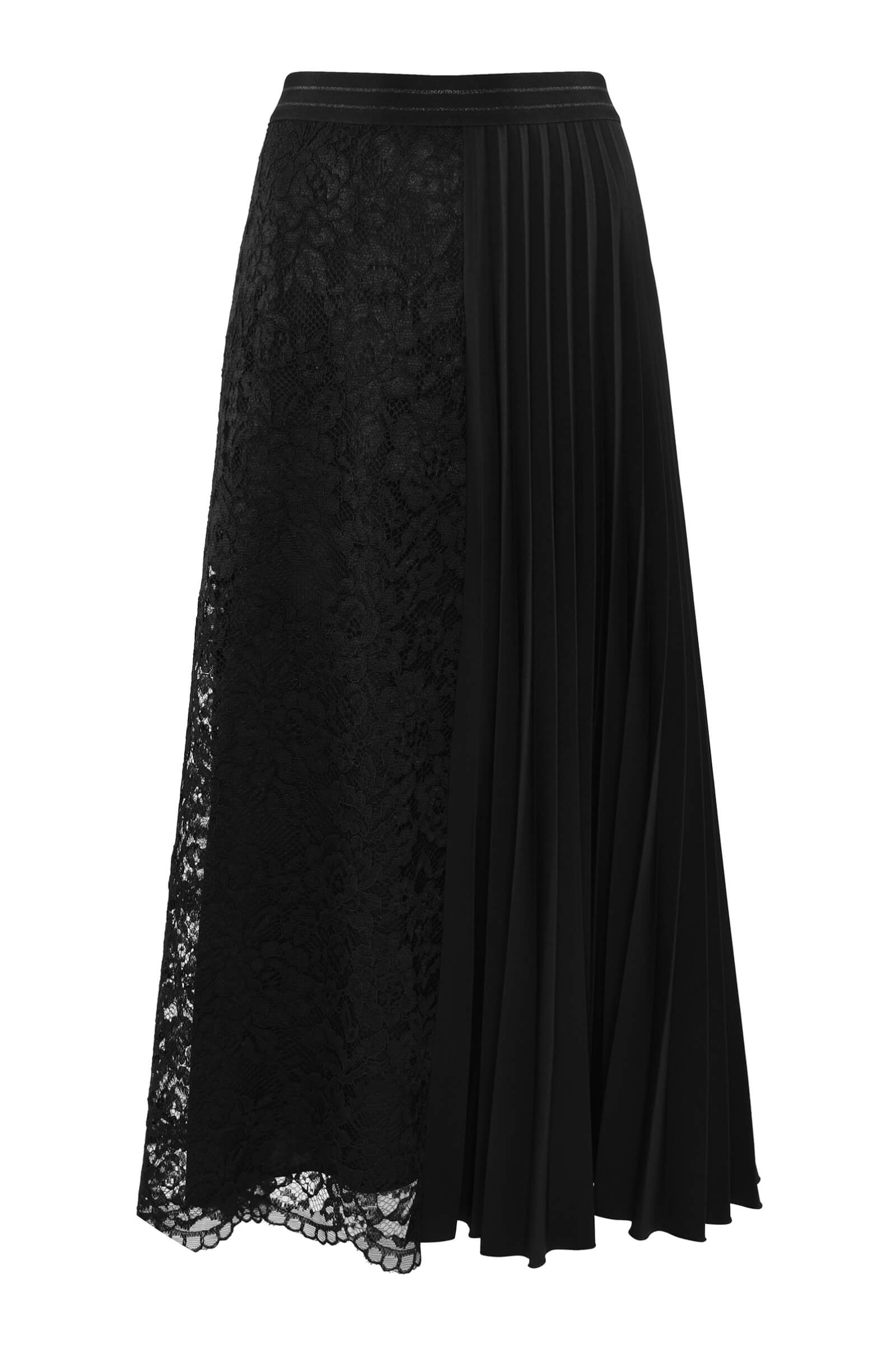 Плиссированная юбка с гипюровой вставкой Бренд Caterina Leman