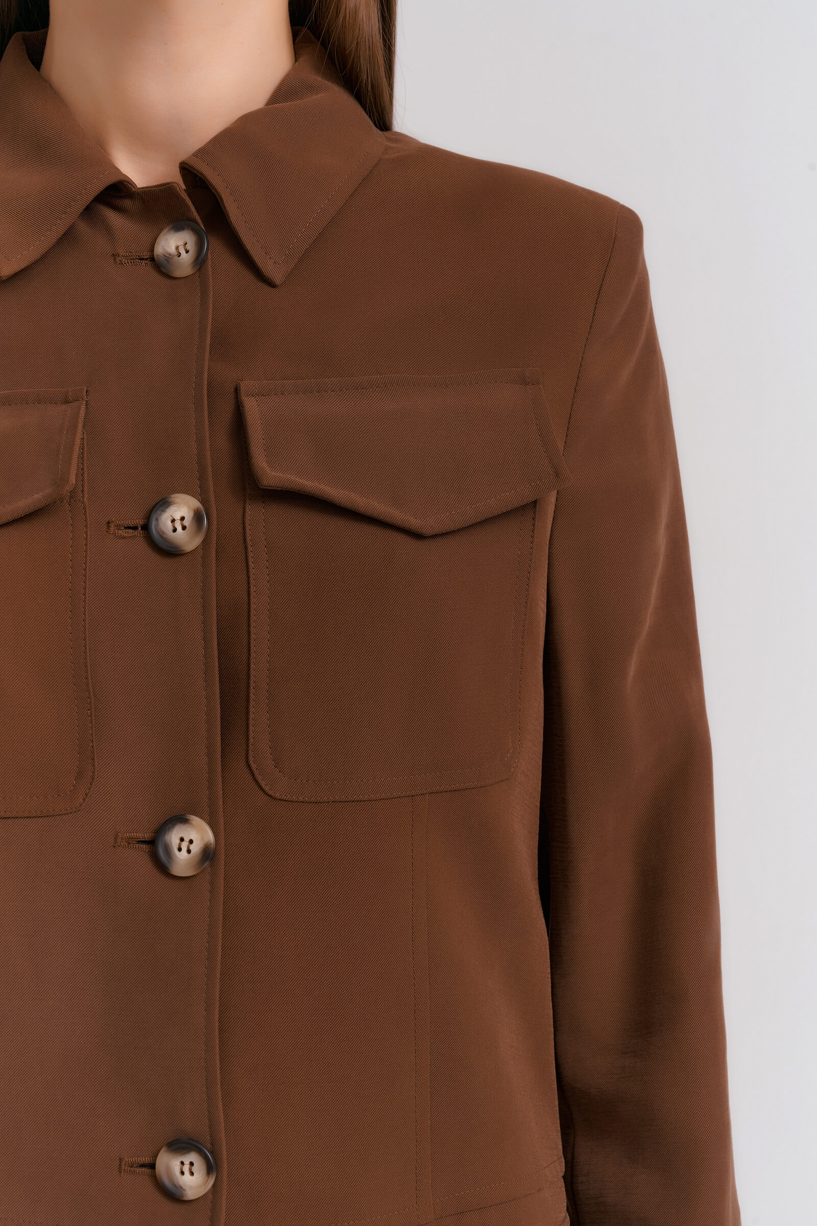 Приталенный жакет с карманами Бренд Diana Gallesi