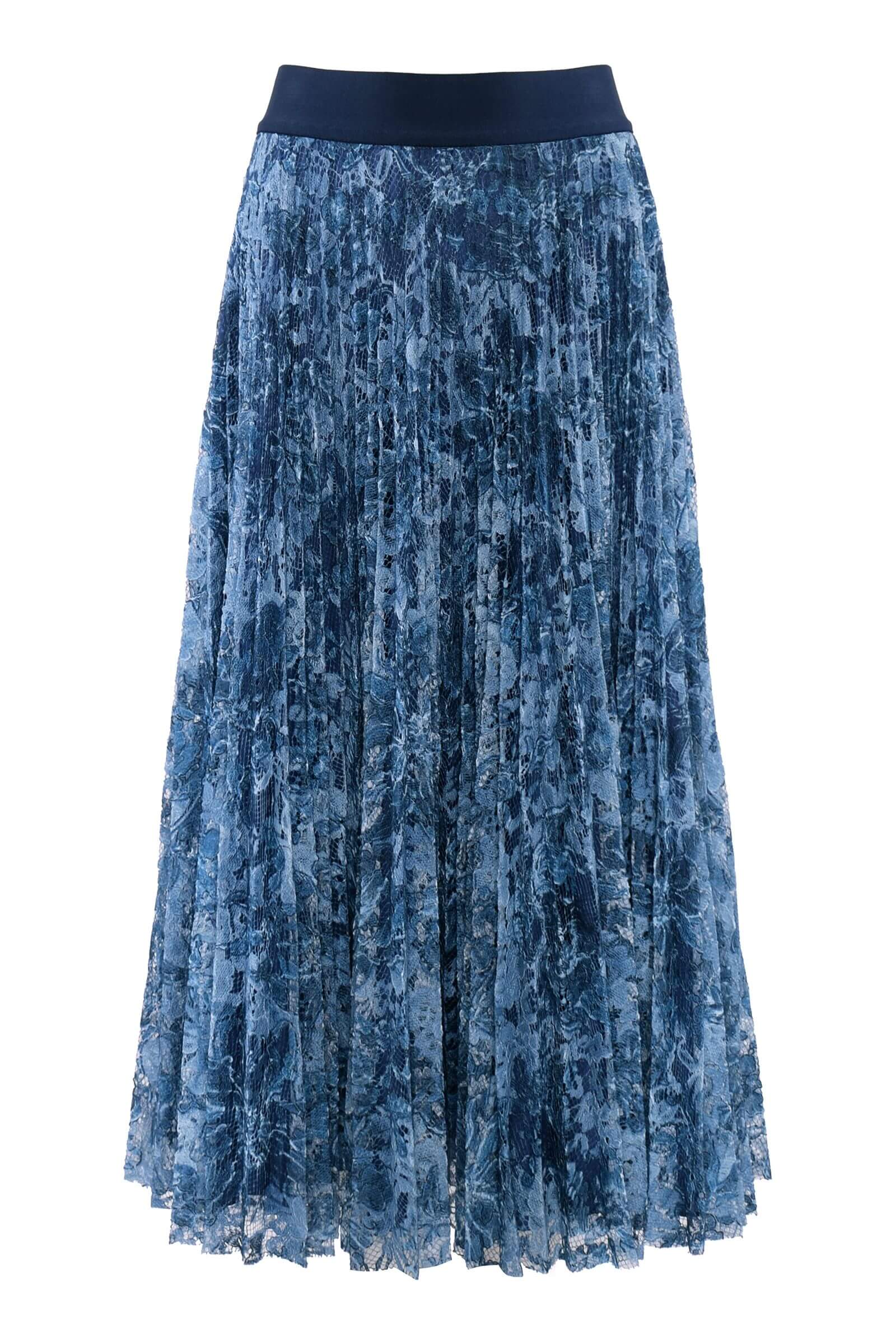 Плиссированная юбка из гипюра Бренд Caterina Leman