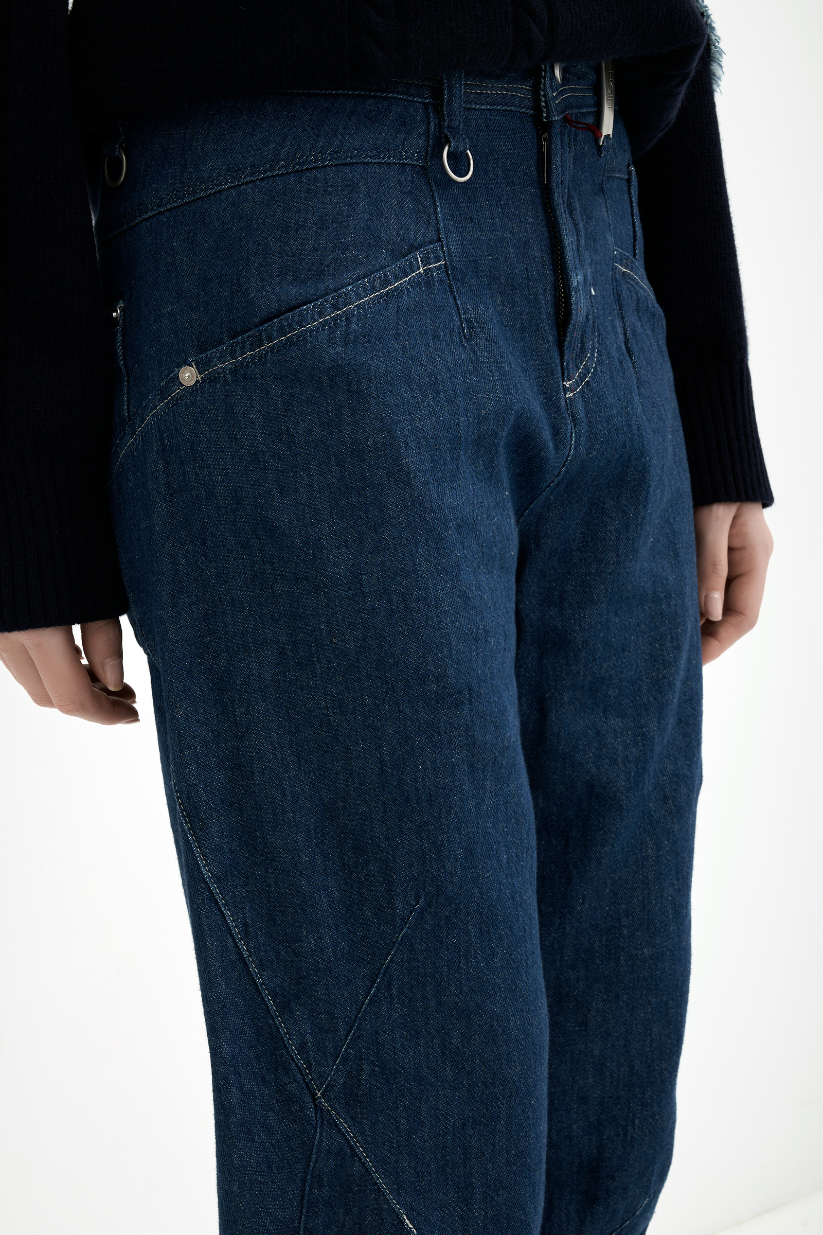 Зауженные джинсы багги Бренд High