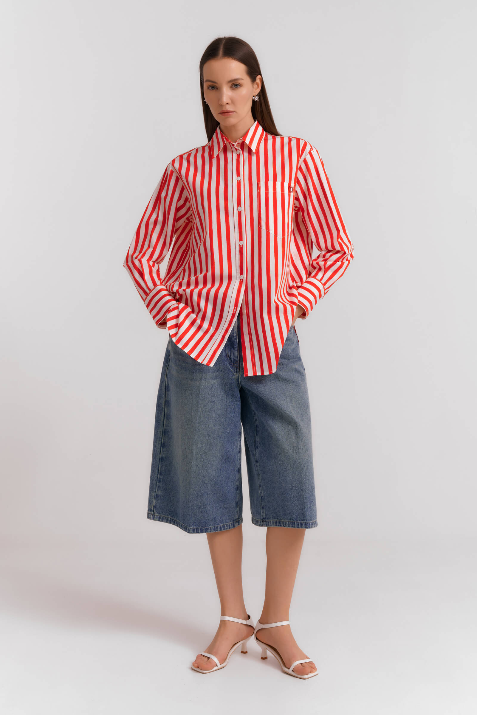 Рубашка в полоску Бренд Diana Gallesi