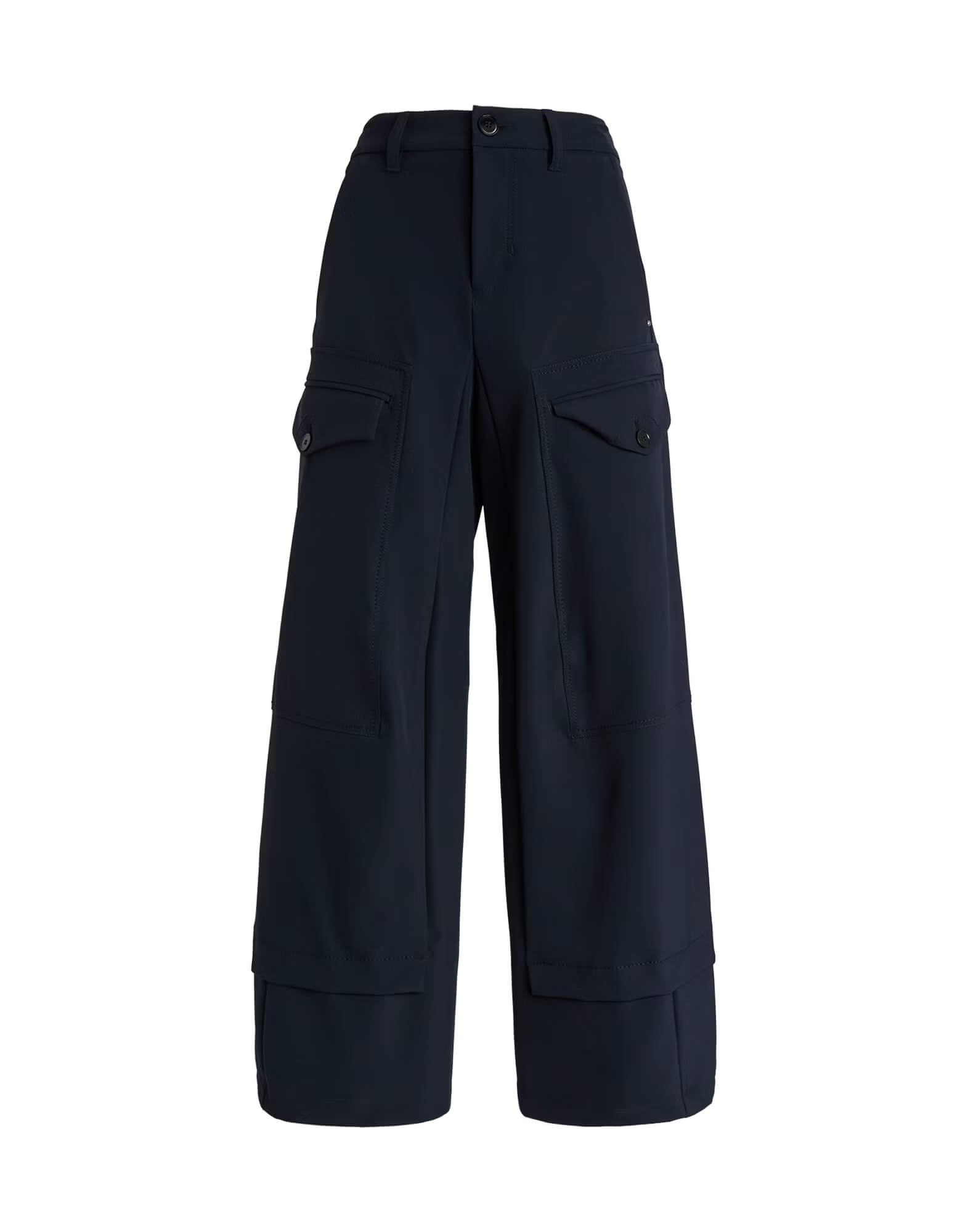 Широкие брюки-кюлоты с карманами Бренд High