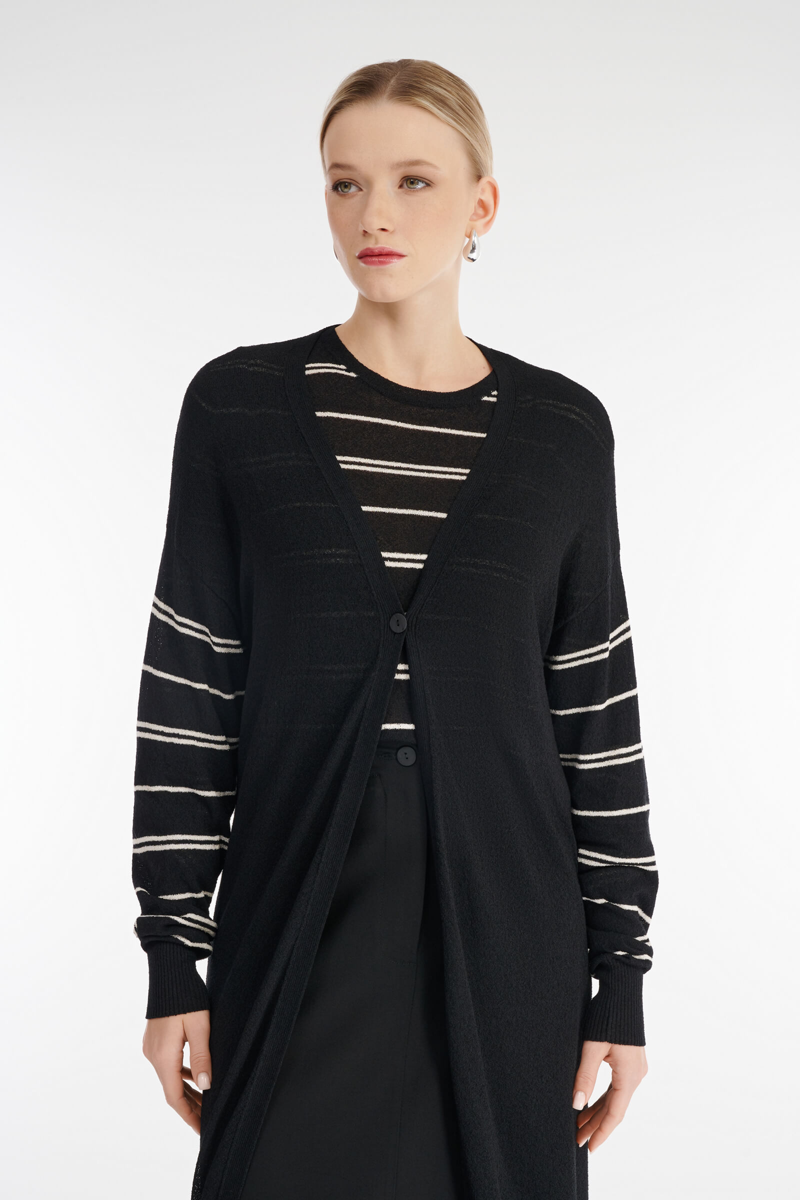 Кардиган из тонкого трикотажа Бренд Sarah Pacini